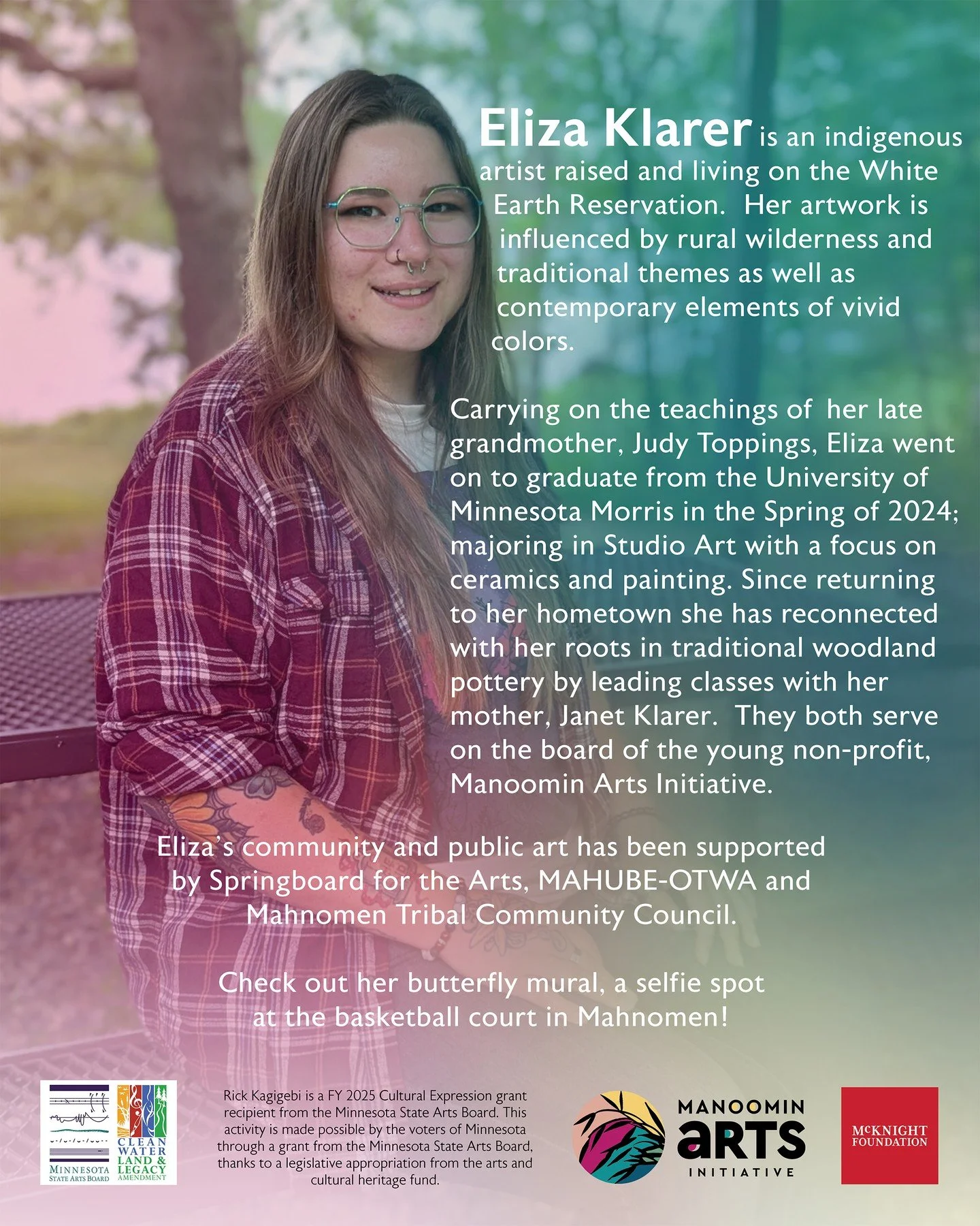 10 Days until our Opening of We&rsquo;ve Got You Covered featuring appliqu&eacute;d blankets created in Eliza Klarer&rsquo;s apprenticeship year with Rick Kagigebi.

Eliza Klarer is an indigenous artist raised and living on the White Earth Reservatio