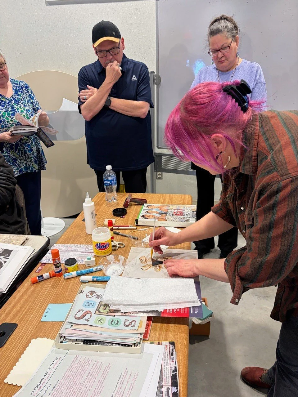 Thanks to all the artists &amp; community members who participated in this weekends Amber Fletschock&rsquo;s workshop
COLLAGE / NO RULES / ALL POSSIBILITY! 

Amazing stories, and collage were techniques shared. 

This activity is made possible by the