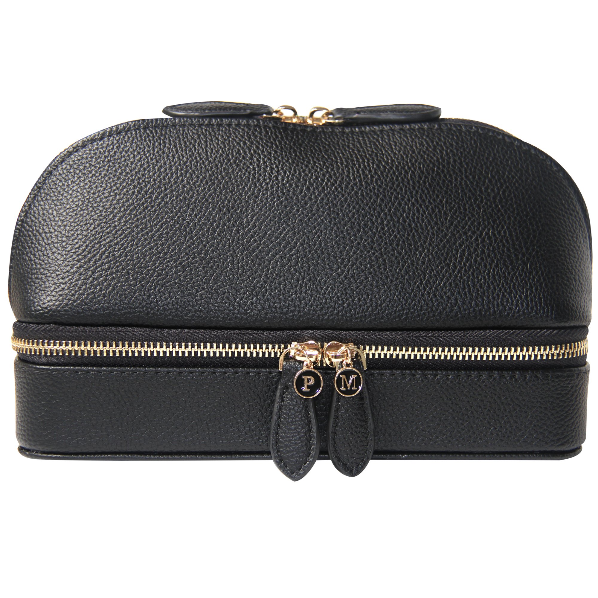 Personalised Black Jewellery and Cosmetic Case