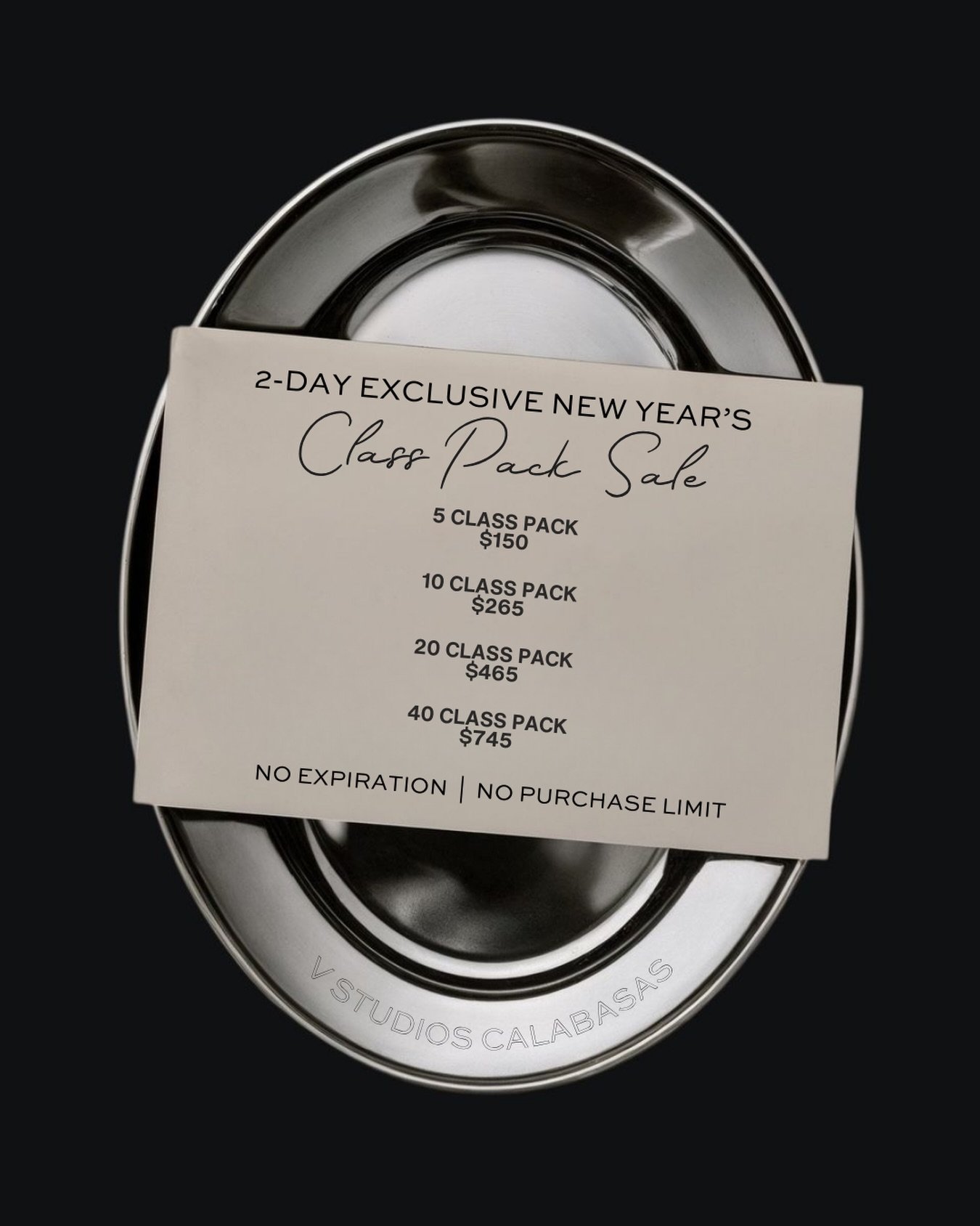 Two days. Big savings. 🍾✨

Our New Year&rsquo;s Class Pack Sale is officially LIVE! Snag yours in the Mindbody app while it lasts.