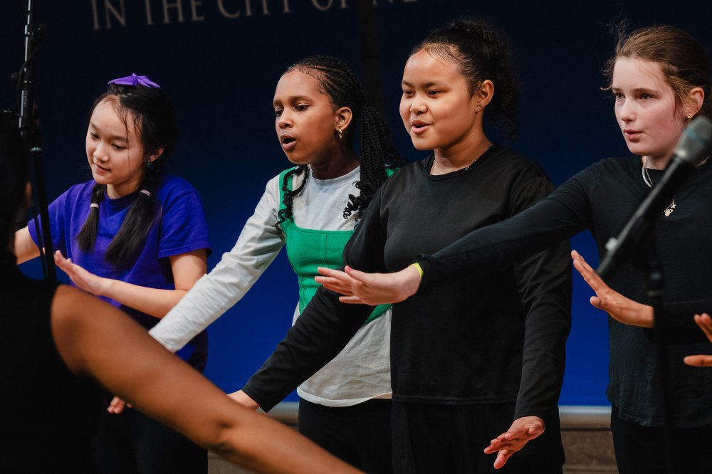 Earth Day Jazz at The Forum at Columbia University. @everyvoicechoirs brought six ensembles together, kids through concert choir, with a closing singalong that pulled everyone back on stage.

#dwphotony #everyvoicechoirs #columbiauniversity #theforum