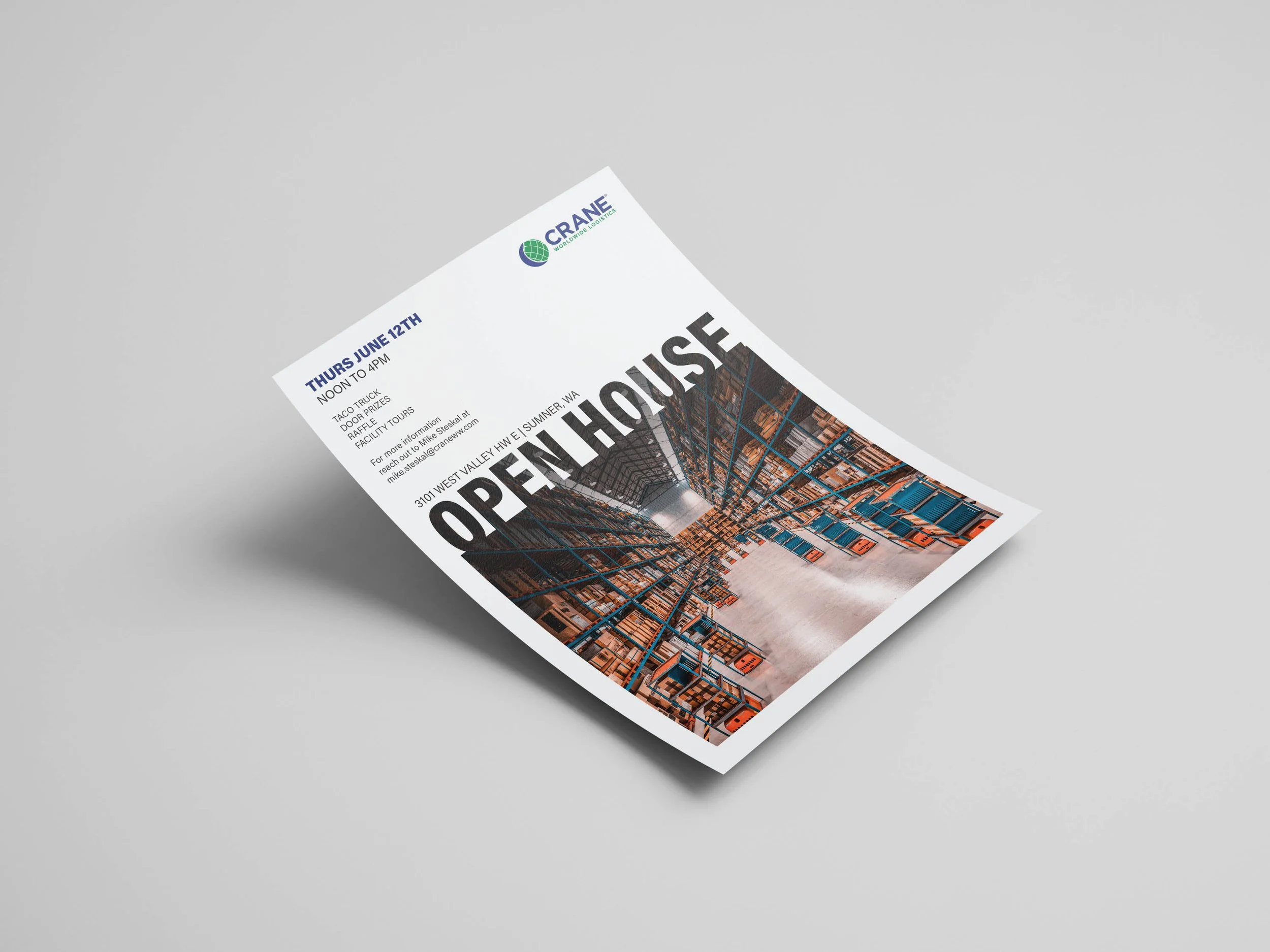 Crane Worldwide Logistics Flyer Designs