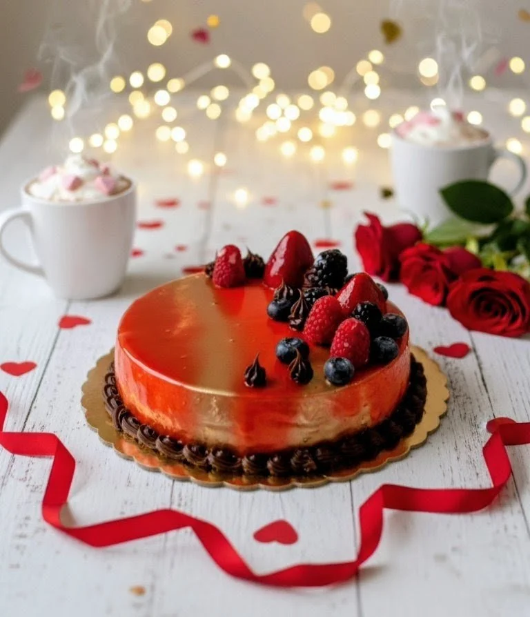 7 veils Valentine Cake