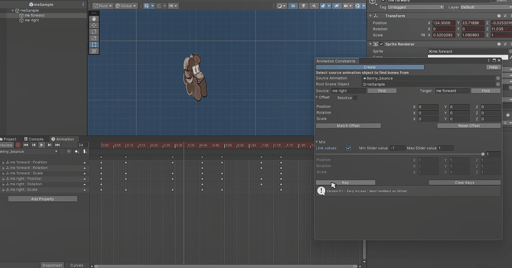 The initial release had issues with rotations, and matching offset values properly. This was fixed in later releases. 