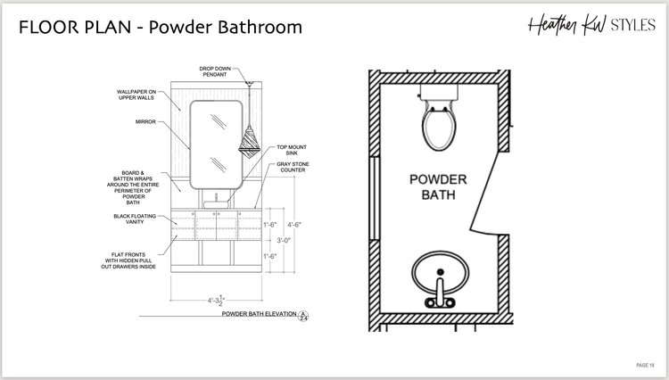 PROJECT CLARK - BATHROOMS — Heather KW Styles | Interior Design ...