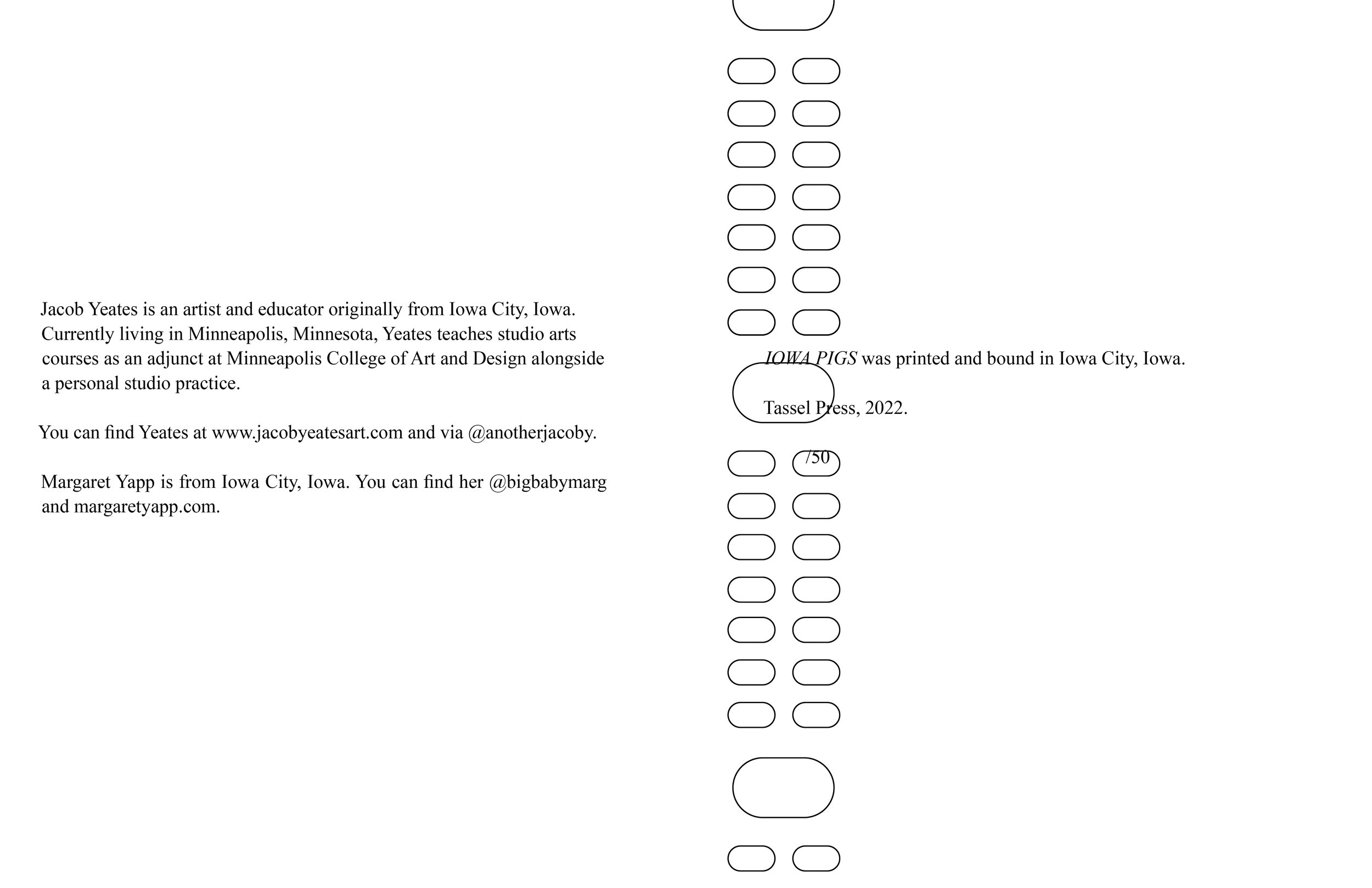 Alt Text: Author/illustrator information page; no imagery.