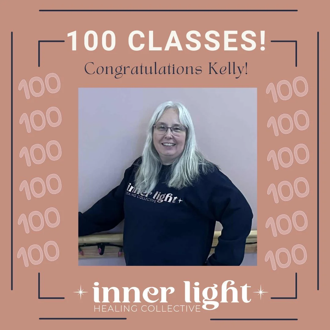 🙌 We are so excited to announce that Kelly has attended 100 Classes! 🙌

"I reached 100 classes at Inner Healing Light Collective&hellip; and my heart is so full. Every class has held me, healed me, and helped me come home to myself again. Grat