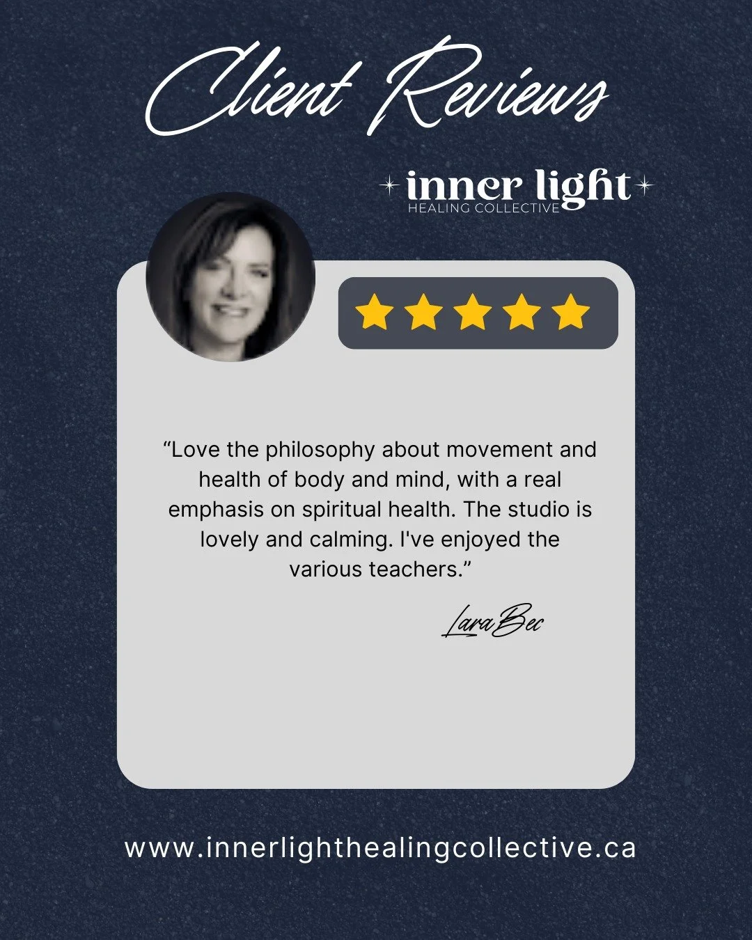 Thanks for the love Lara! 🩷

We appreciate the feedback from our members, and share it with you so you can see the vibe we have going on! 

Come try us out! Your first class is FREE - just message us to register!

#innerlighthealingcollective #commu
