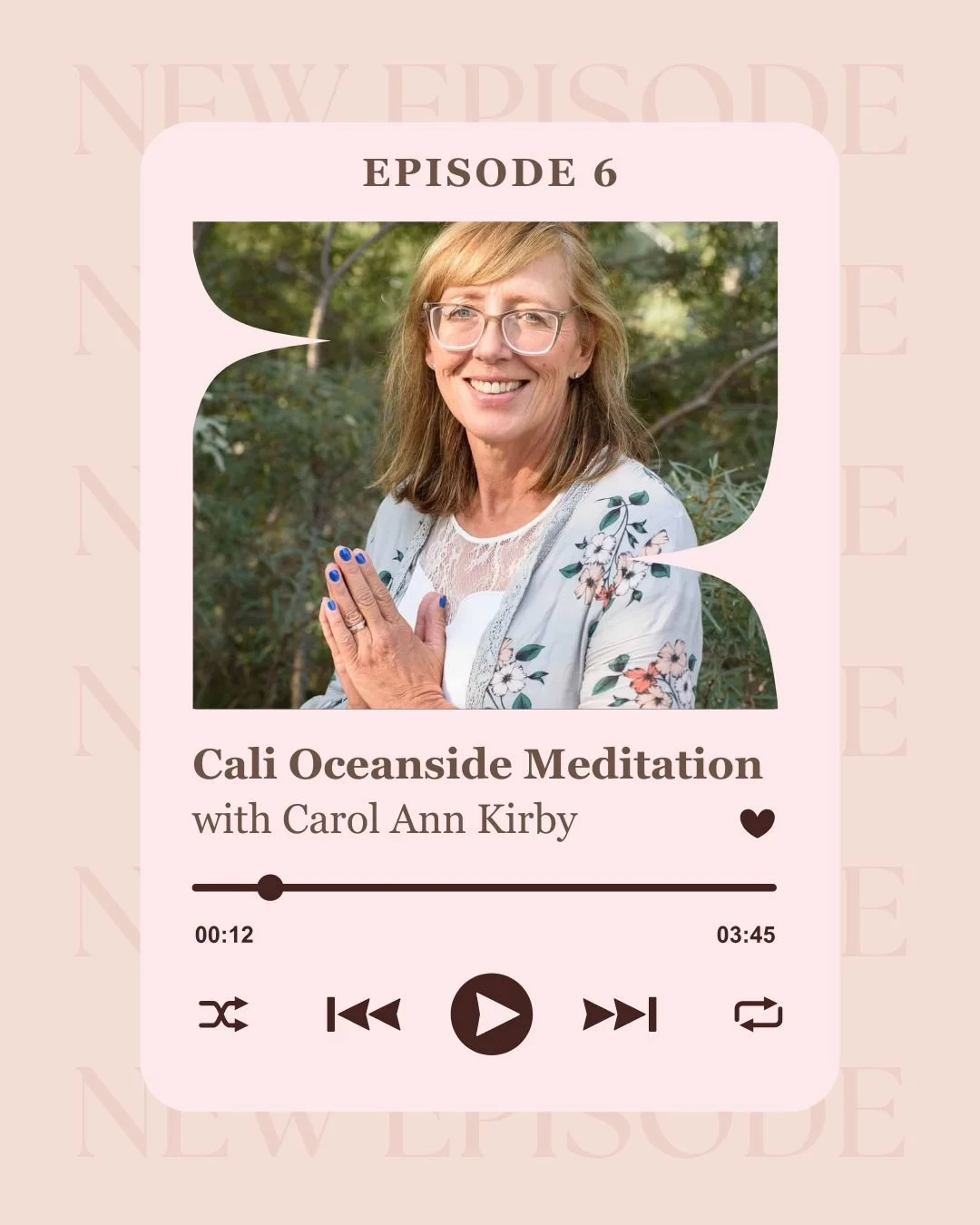 Episode 6 of the podcast is up! 

A special meditation at the ocean  in California. Carol Ann is away from the studio but wanted to share some sounds, thoughts and om chants with us! Such a special treat!

Find it on spotify now!

#innerlighthealingc