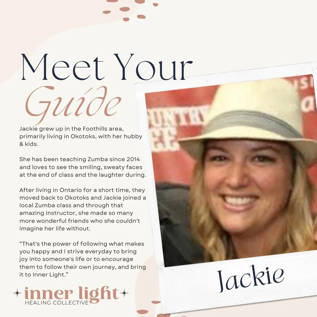 ✨ Meet Jackie ✨

One of our newest members to our Guide Group! The collective is growing! 🌱

Jackie is bringing the fun of ZUMBA to Inner Light! 🎶🩷🎶

🗓 Thursday, April 16, 2026
⏰ 5:30PM 
💲$20 Pop-Up

Register online or comment ZUMBA and we will