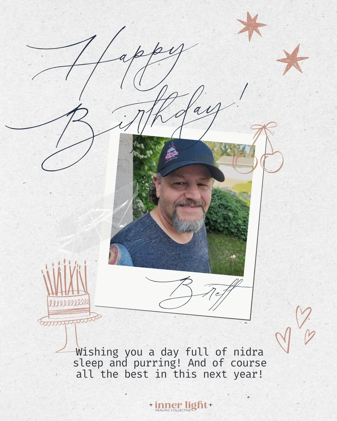 🎂 Birthday Love 🎉

He's known by Jill as our "Yoga Dad," and by our Moon Circles as "Tea Boy," in Monday night class he's "The Guy Who Fell Asleep So Fast," by Carol as "Brother," and by so many others as our