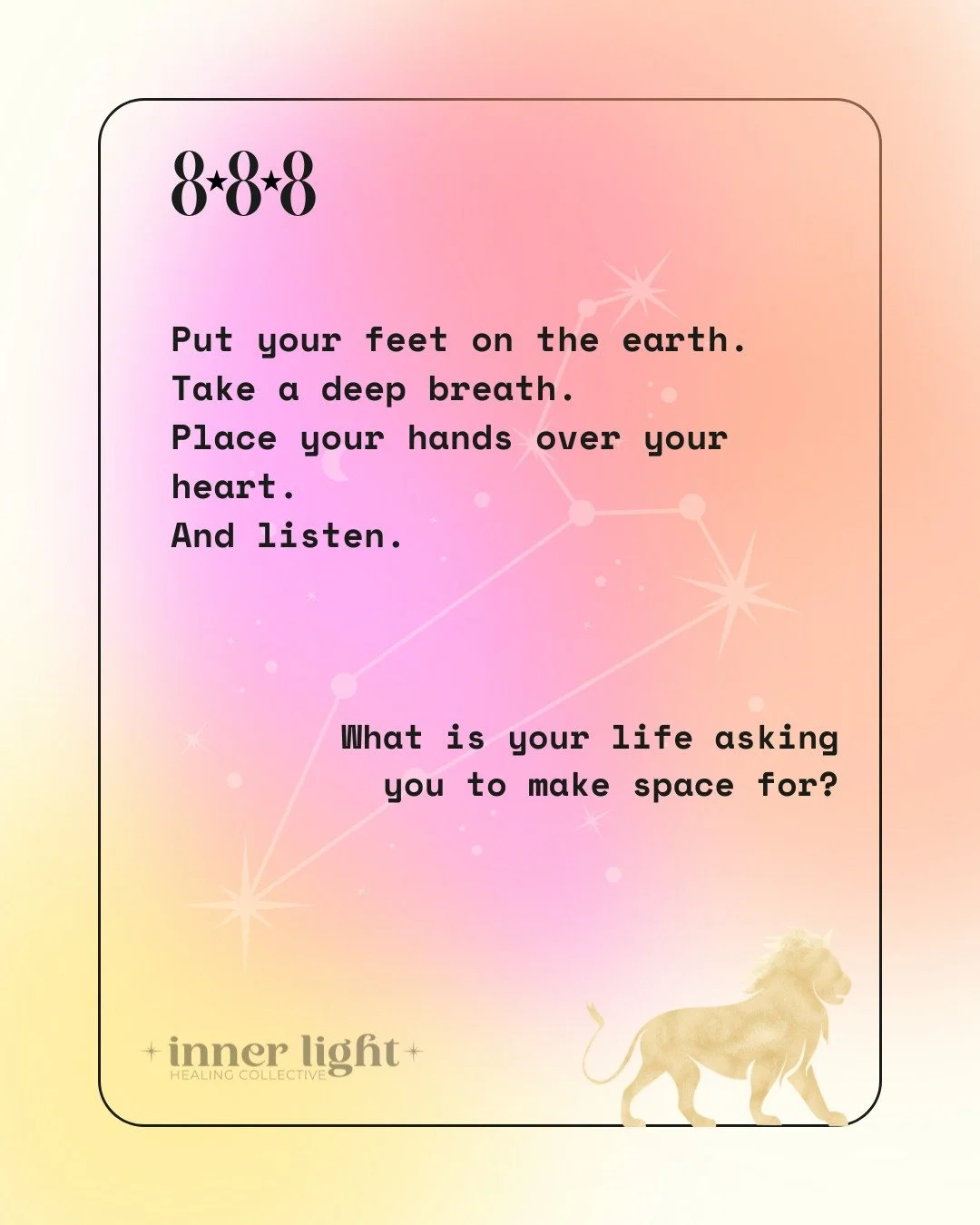 ✨ TODAY IS 8/8 AND THIS YEAR, IT&rsquo;S 888 ✨

There are moments in the year that invite us to pause.

To breathe.

To listen a little more closely to what is stirring within us.

August 8th is often known as 8/8, the Lion&rsquo;s Gate Portal, a dat
