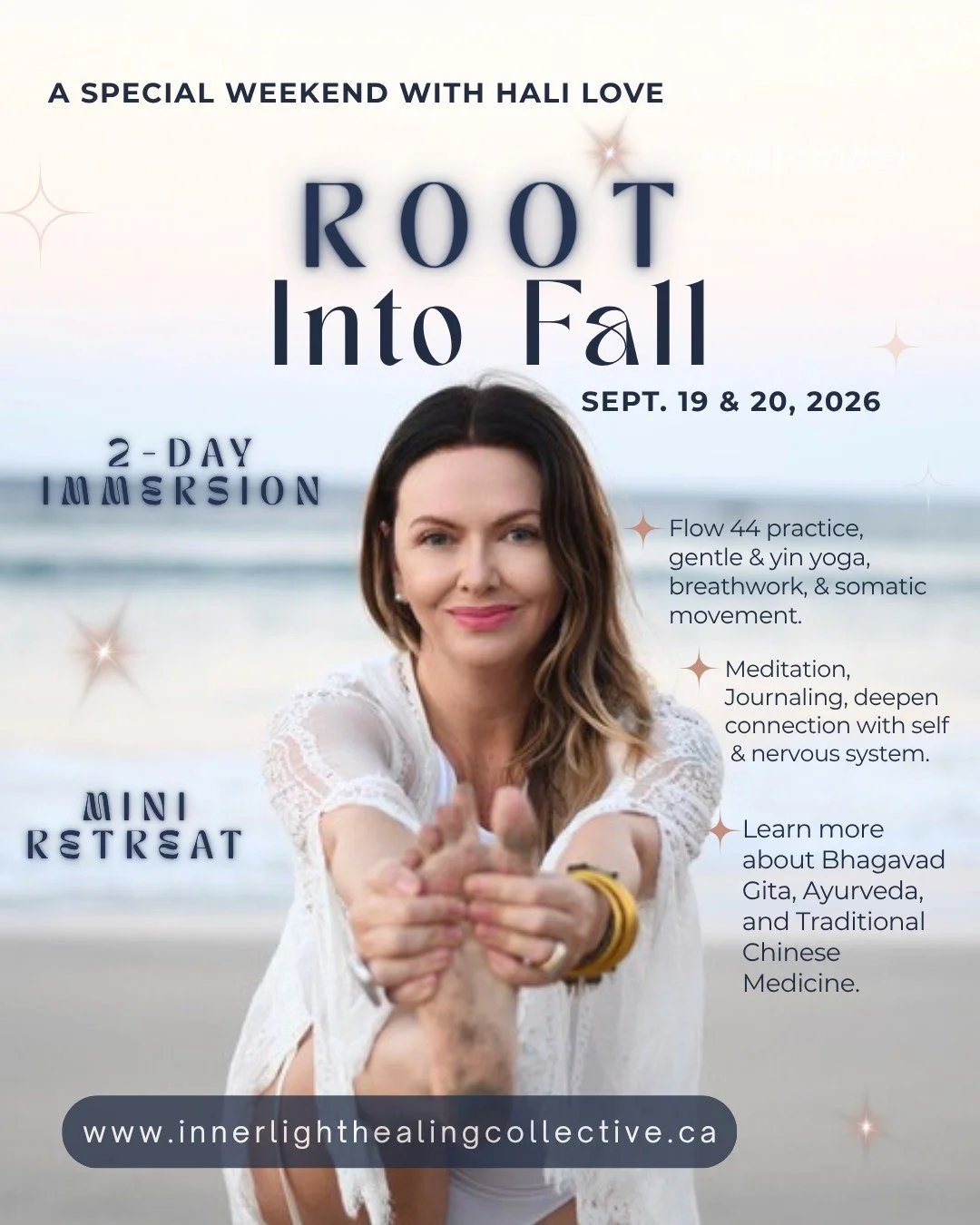🍂 ROOT INTO FALL 🍂 

A Weekend of Yoga, Nervous System Regulation &amp; Ancient Wisdom with Hali Love
September 19 &amp; 20 | High River 

Summer asks us to expand.
Fall invites us to return. 

As the leaves begin to change and nature starts turnin