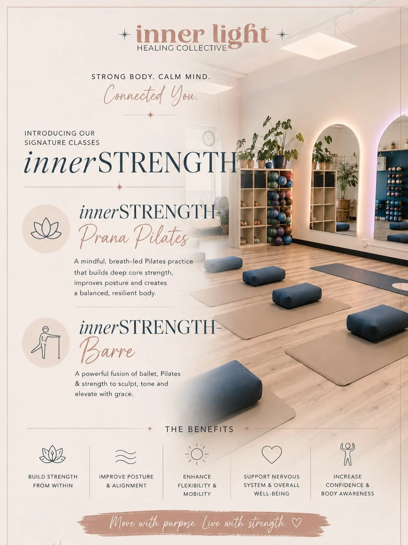 Strong doesn&rsquo;t have to mean pushing harder. ✨

At Inner Light, we believe strength is about creating a body that feels supported, connected and capable.

That&rsquo;s why we created our innerSTRENGTH classes.

🧘&zwj;♀️ innerSTRENGTH | Prana Pi
