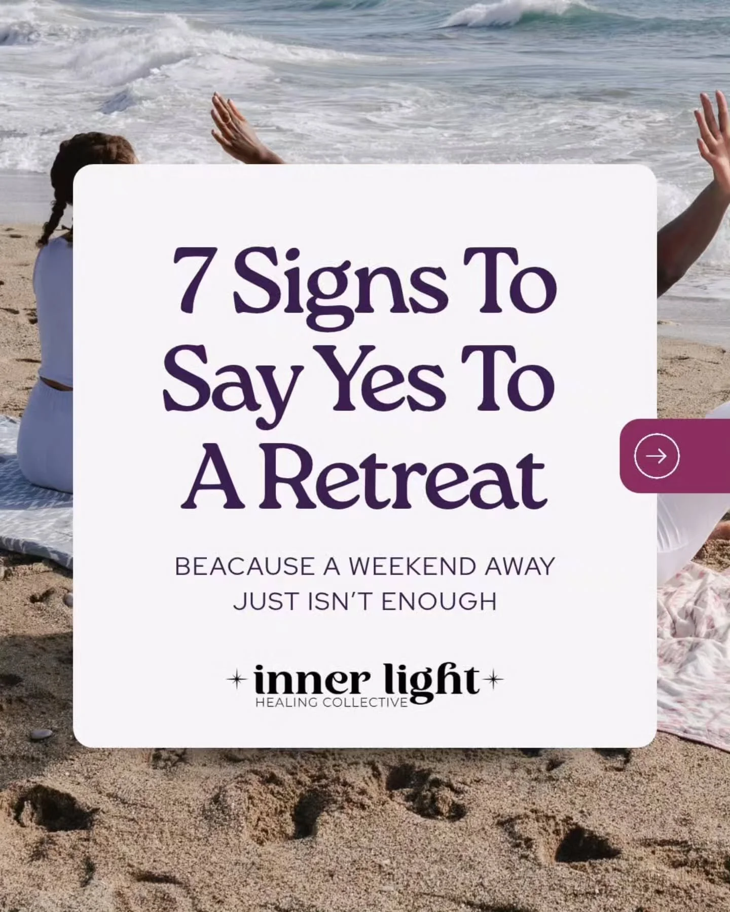 Here's your sign to join us in Costa Rica!

Actually we have 7 signs incase you really, really need to know! 😉

Learn more on the website or message us!

#InnerLightHealing #CostaRicaRetreat