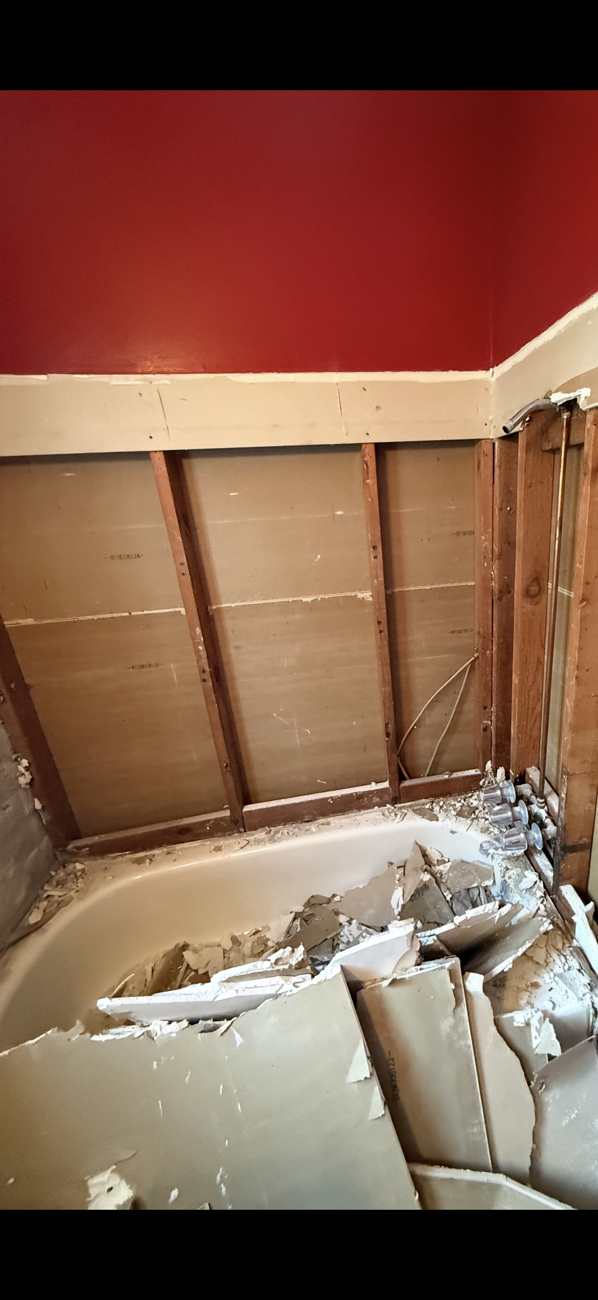 Yeras of water leaks and mold, Tiles were falling off. 