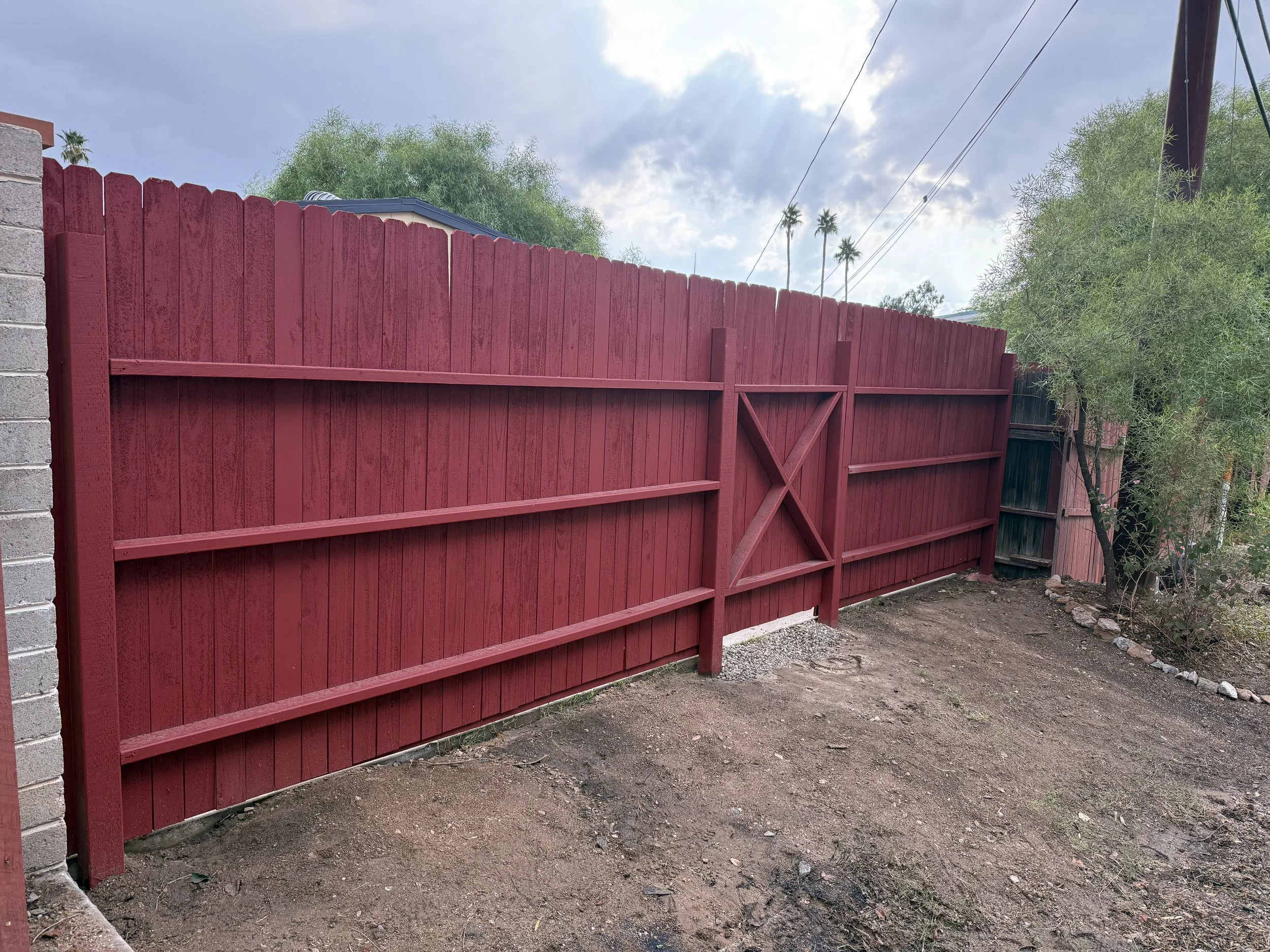 New Fence and Gate
