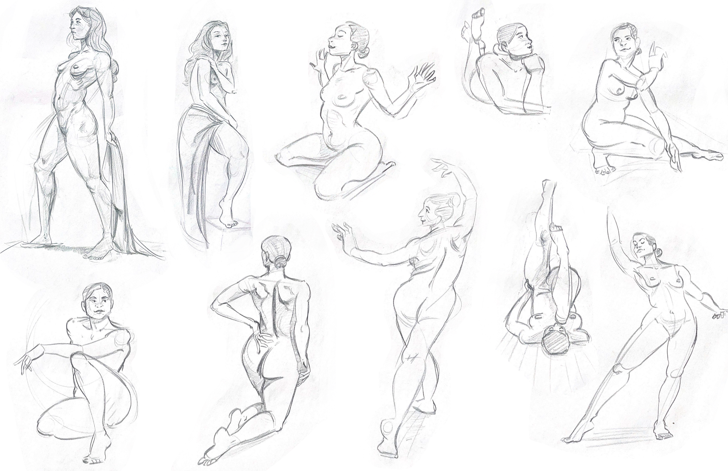 5-15 minute life drawing
