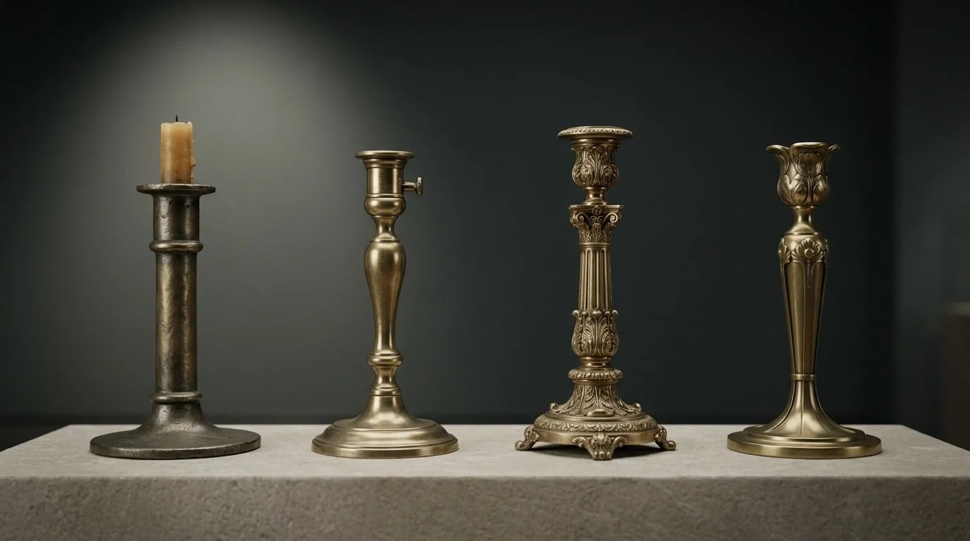 brass candlestick styles from baroque simplicity to art nouveau modernism