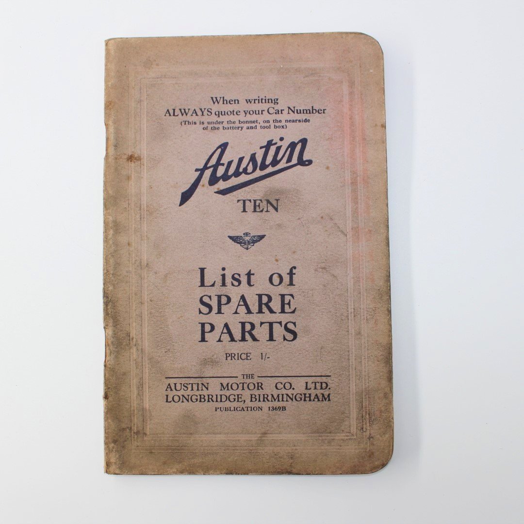 Austin Motor Company maintenance and parts handbooks x5