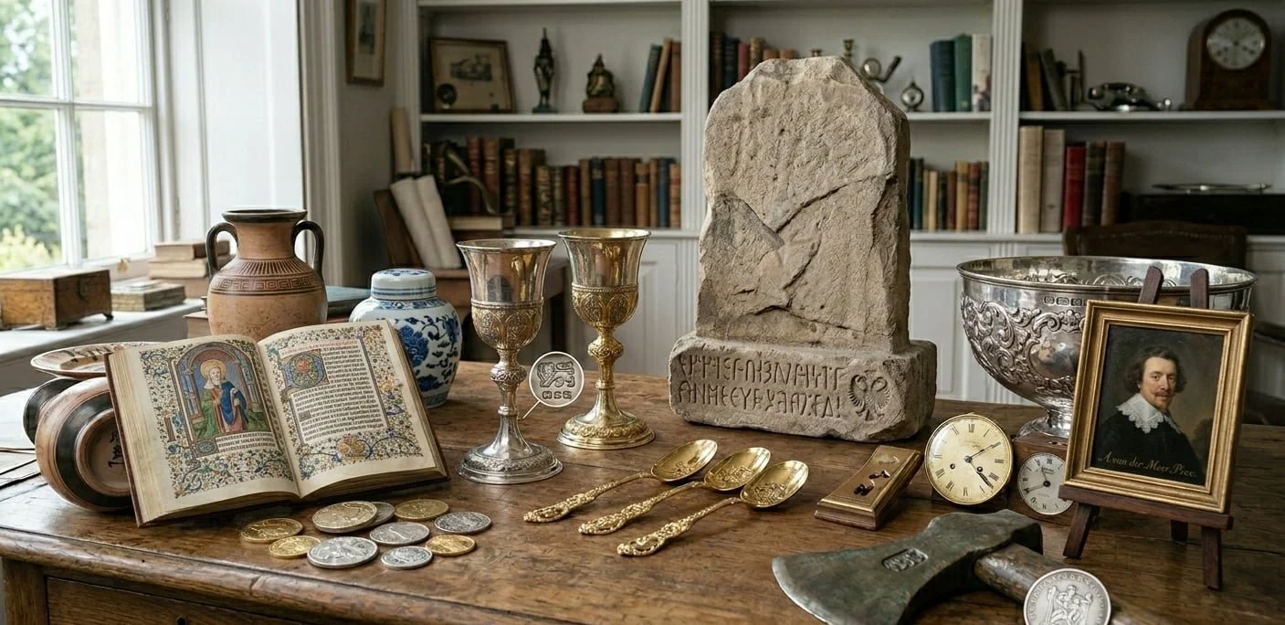 A collection of artefacts that have makers marks or signatures.jpg