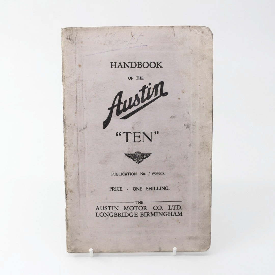 Austin 10 handbook May 1938 64 pages