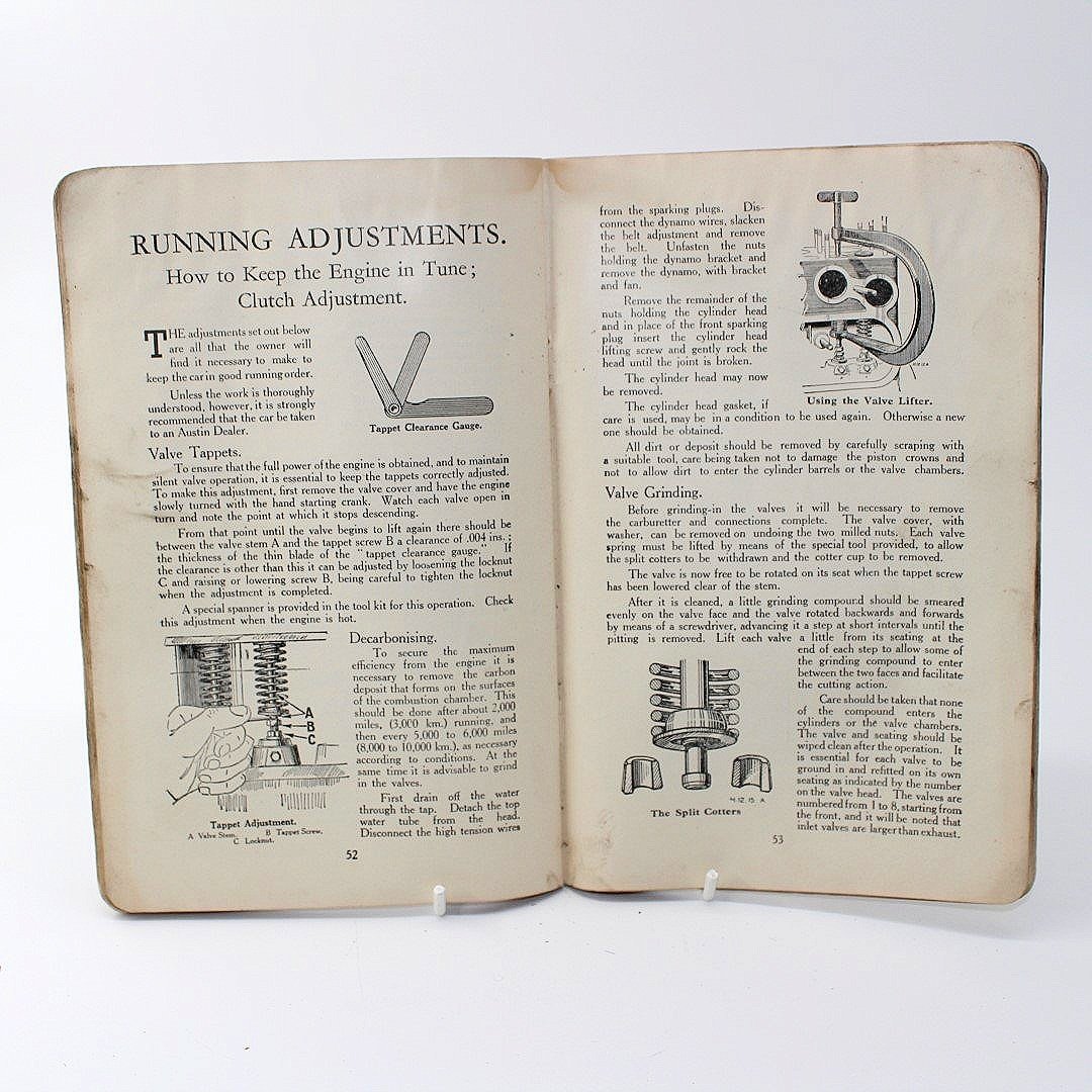 Austin 10 handbook May 1938 64 pages