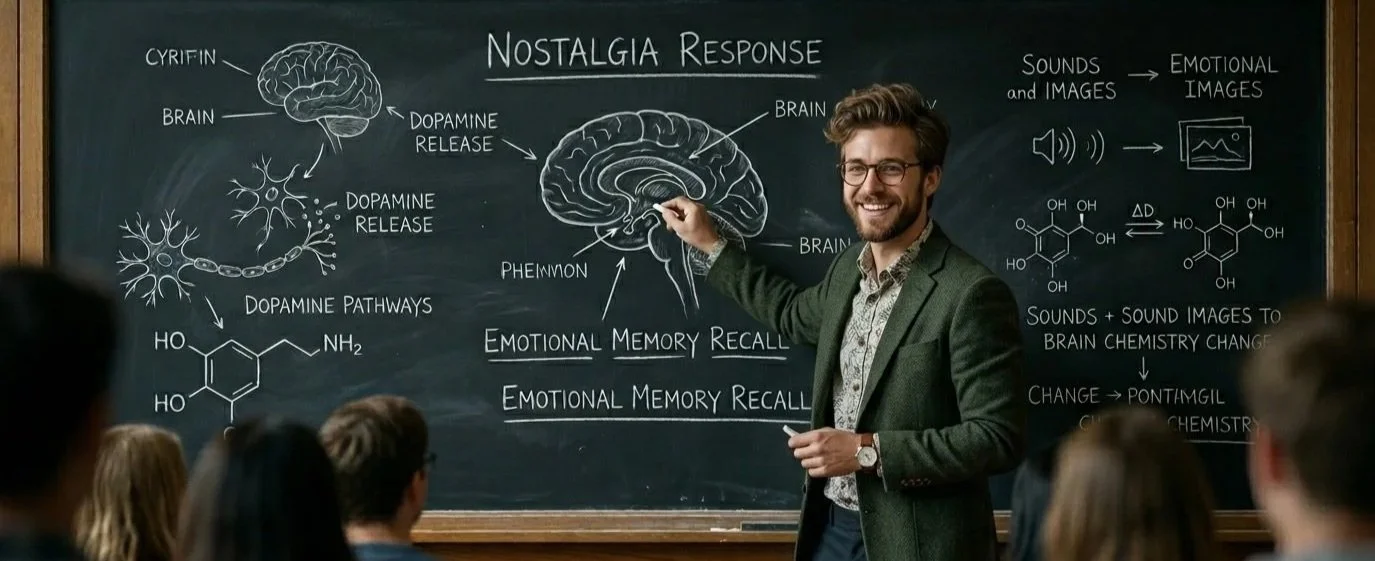 Psychology professor lecturing a class of students.