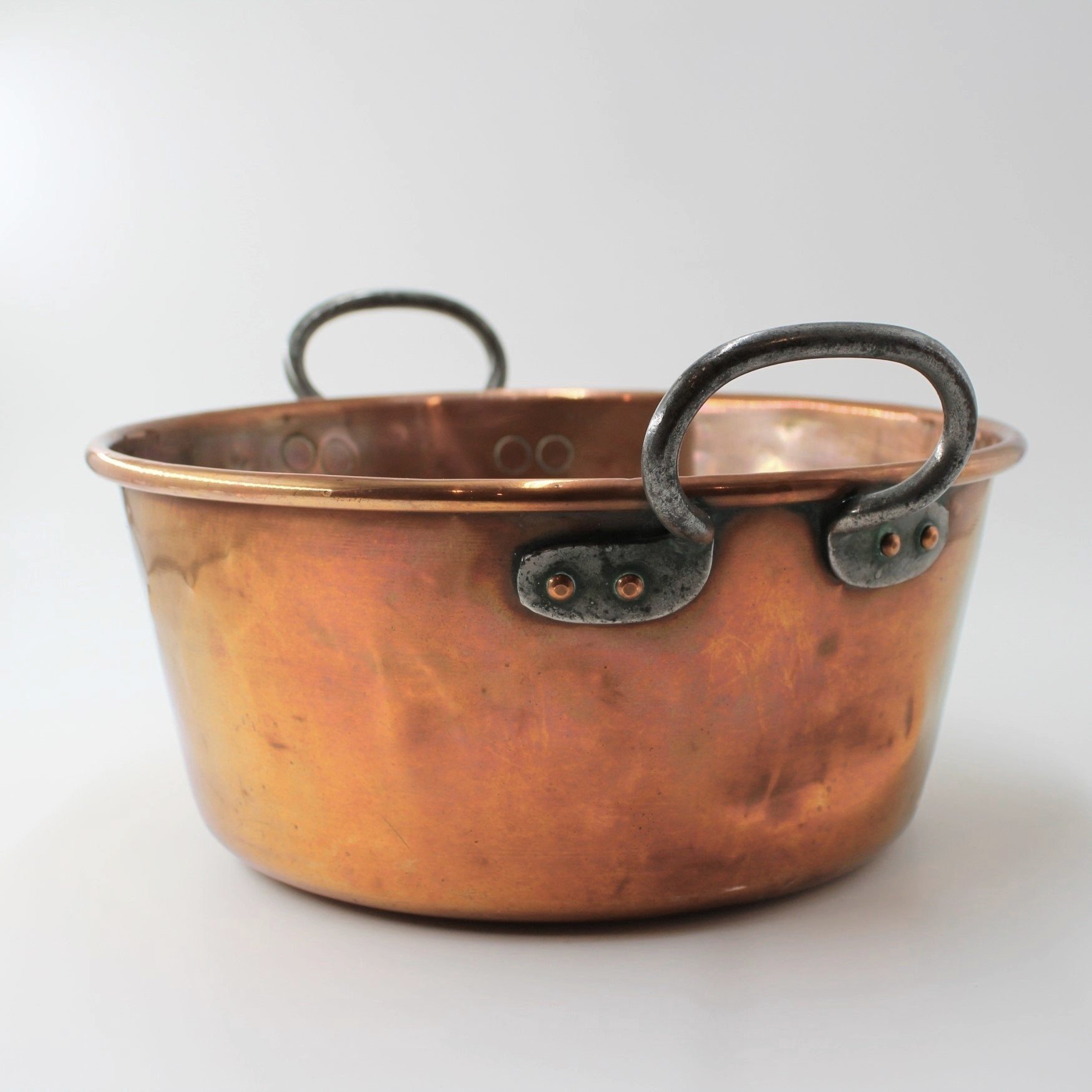 Copper jam pan saucepan or fruit bowl