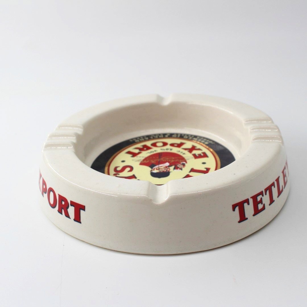 Vintage Tetley's Export ceramic ash tray breweriana