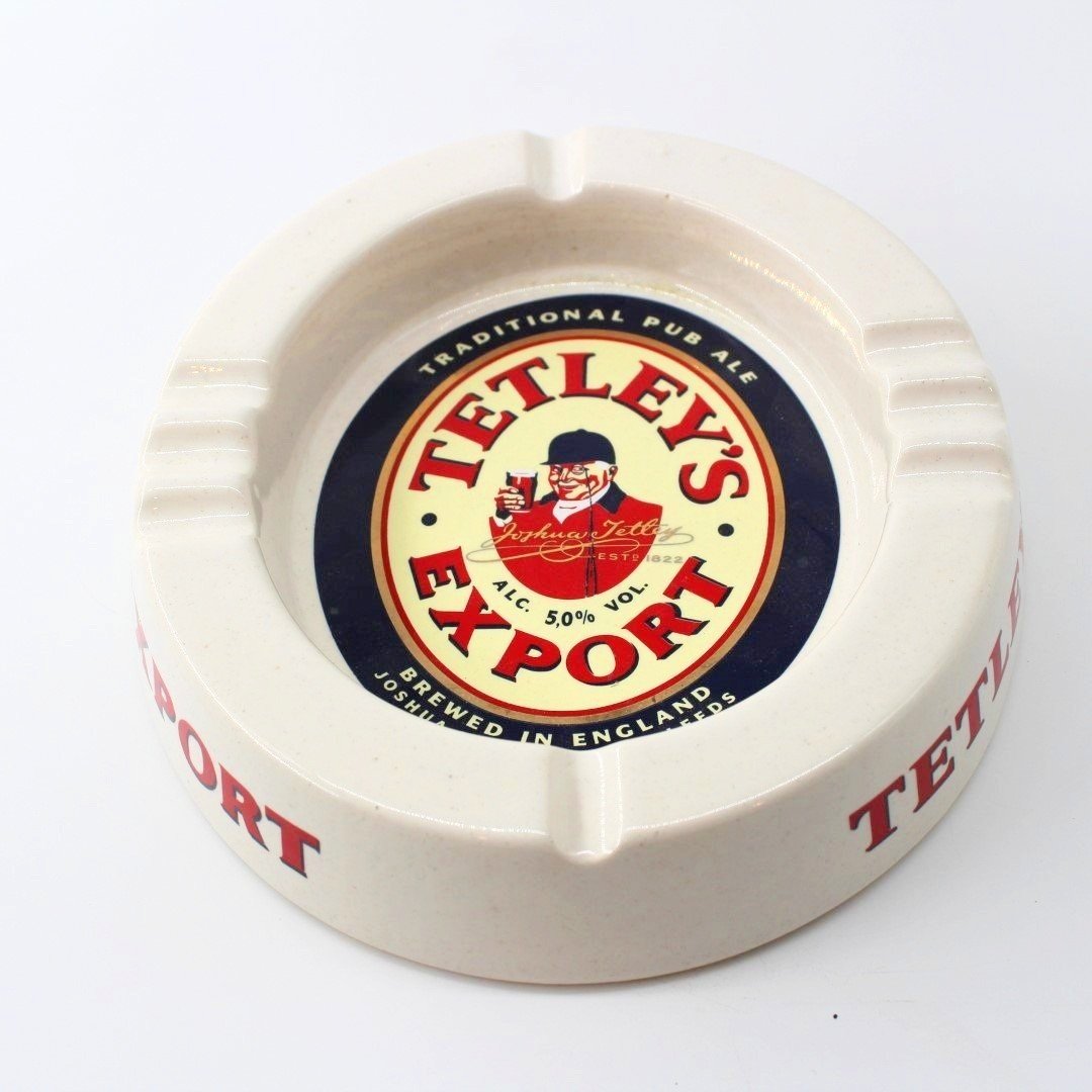 Vintage Tetley's Export ceramic ash tray breweriana