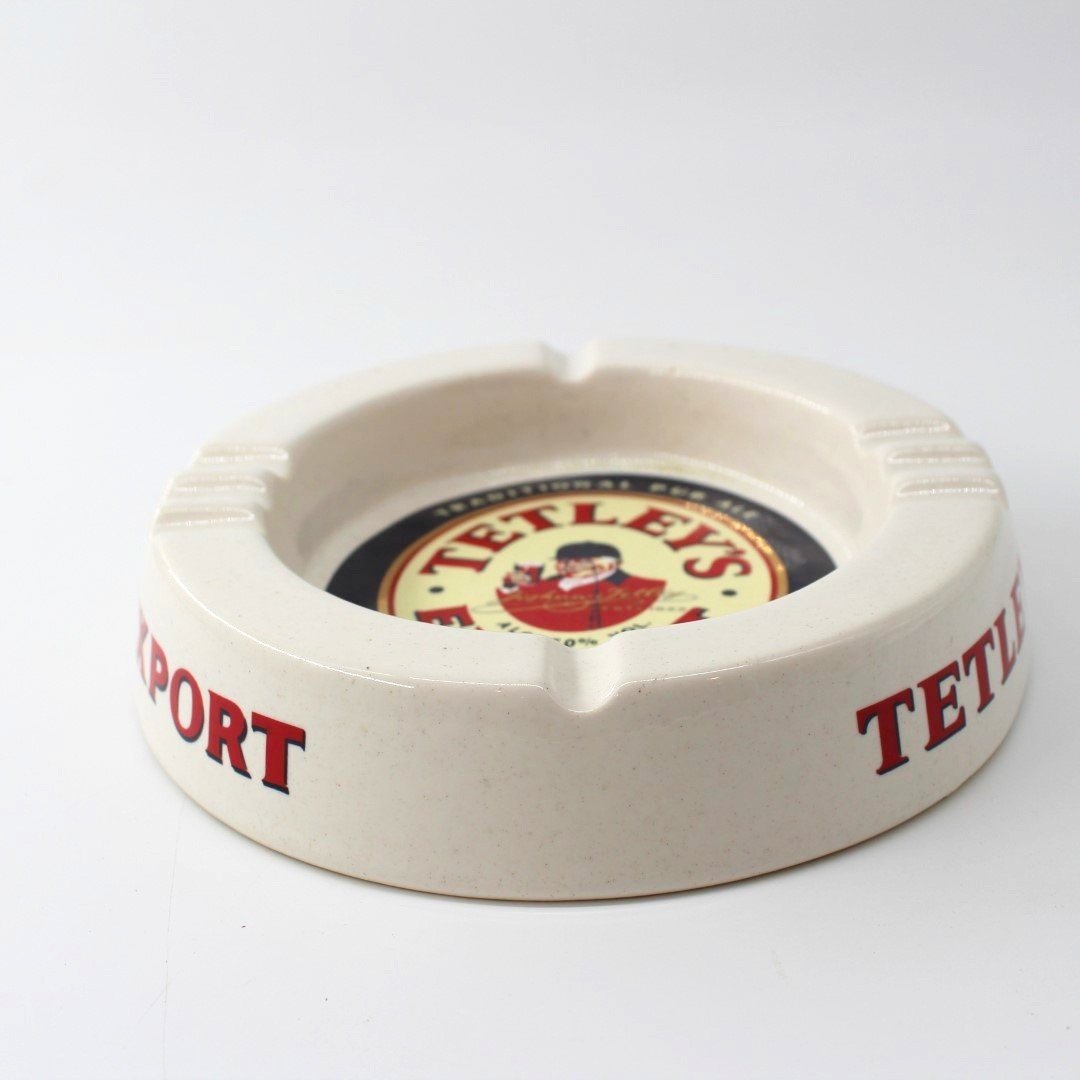 Vintage Tetley's Export ceramic ash tray breweriana
