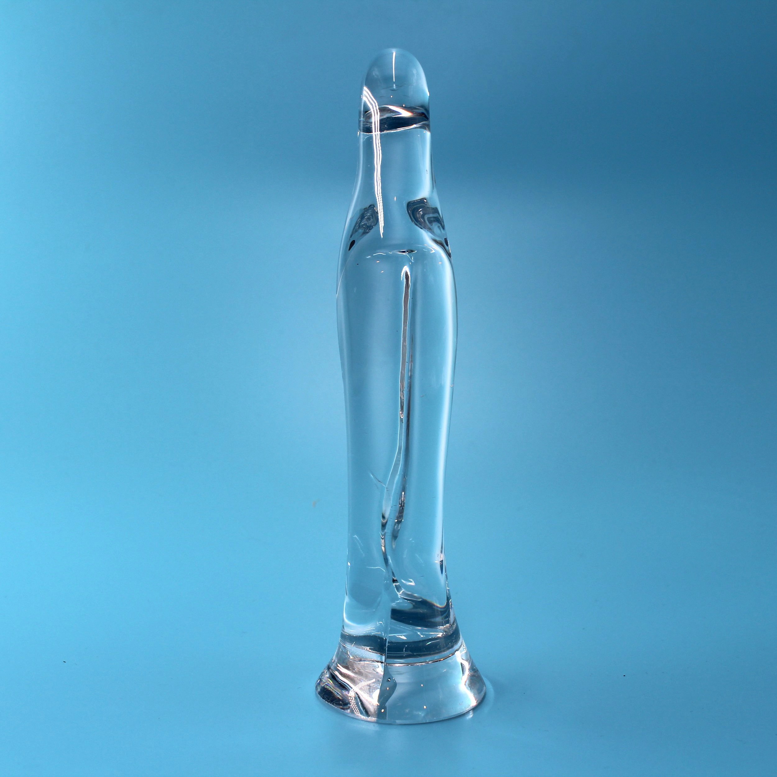 Signed Daum Madonna crystal art glass figurine