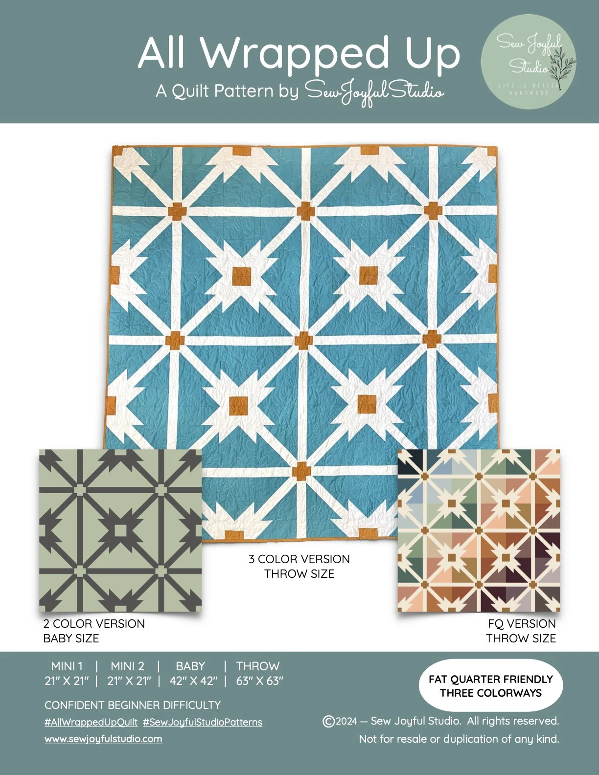Infinite Weave Quilt Pattern PDF Download — Sew Joyful Studio