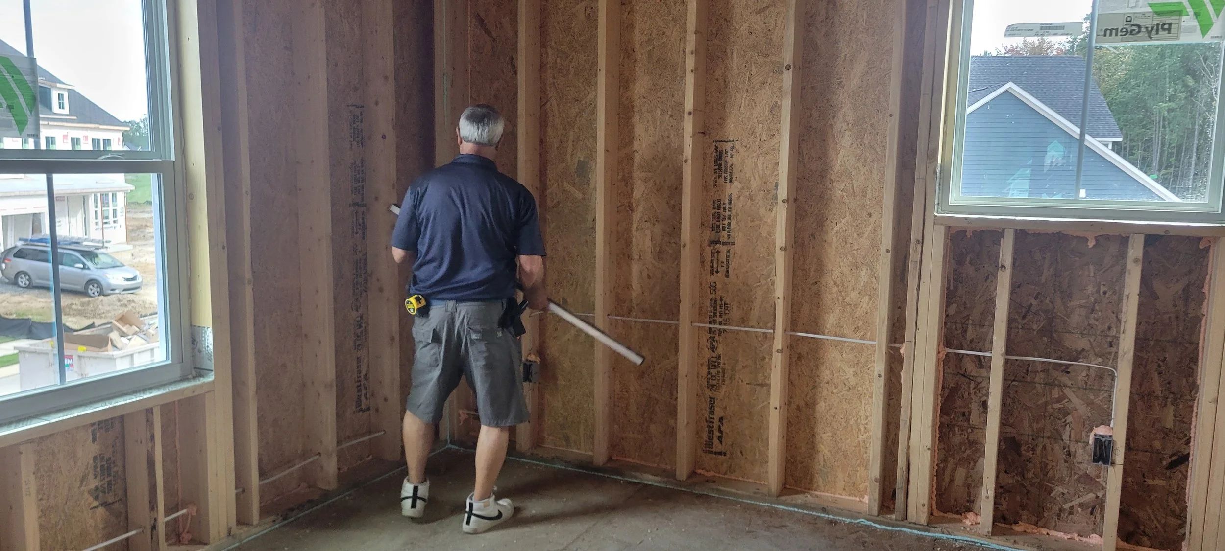 A Pre-Drywall Inspection can identify potential problems with the framing, plumbing, and electrical systems in the home before it’s too late. It's also a good way to get an idea of what repairs may need to be made at this stage of the new build.