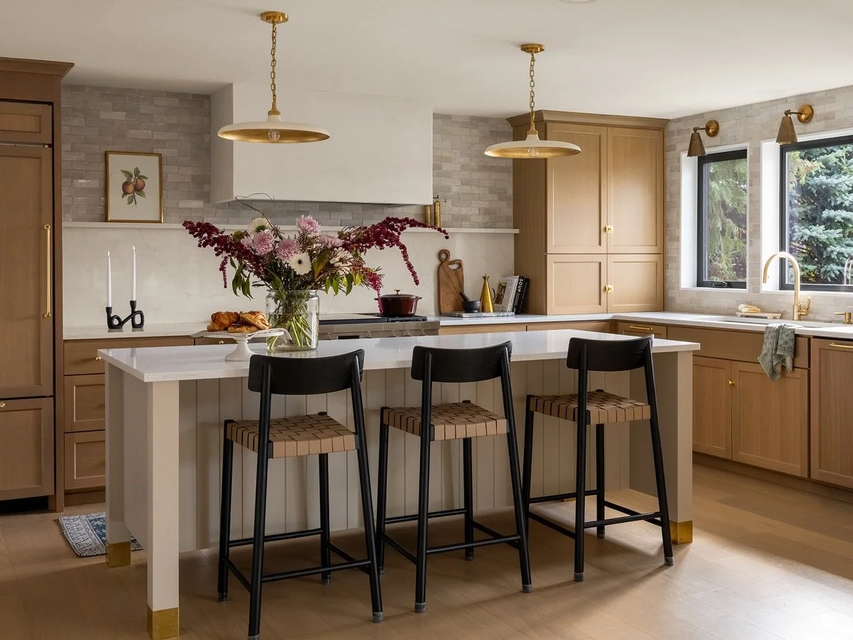 Introducing our Lake Tapps project. This kitchen was designed for gathering, cooking and soaking up the lake views. 

Design &amp; styling: @jillianinteriors 
Photo: @_karamercer