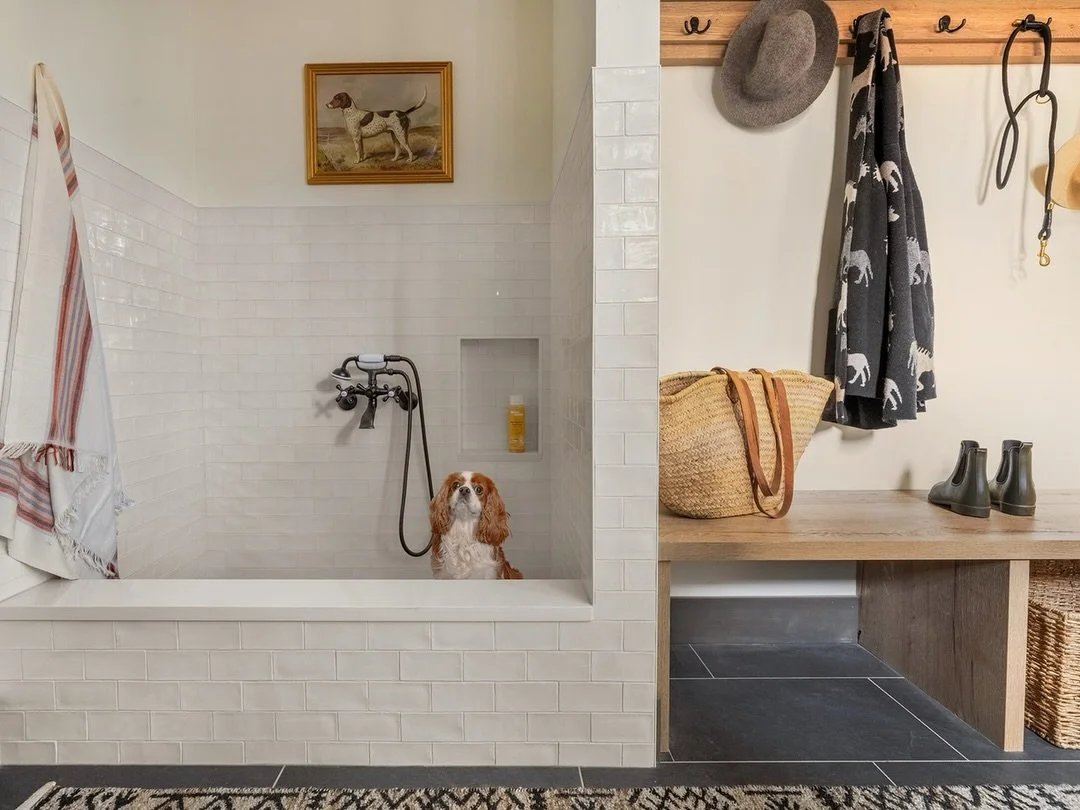 Never met a dog wash station I didn&rsquo;t like. 

Design &amp; Styling: @jillianinteriors 
Photo: @_karamercer