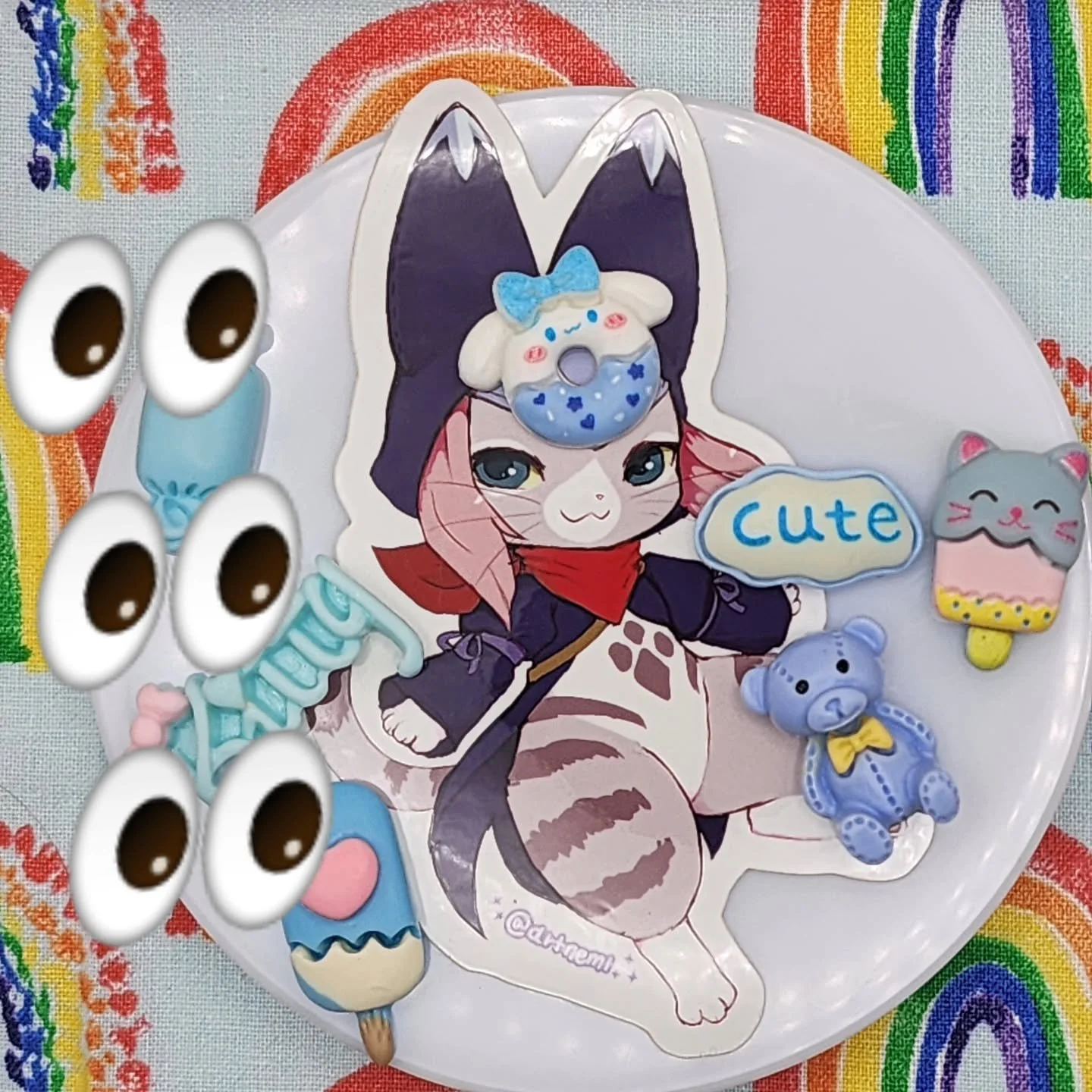 Tsukino sticker dropping soon when im done procrastinating hehehe oops ☺️ 
.
.
.
.
.
 #stickerart #stickershop #smallbuisness #smallbiz