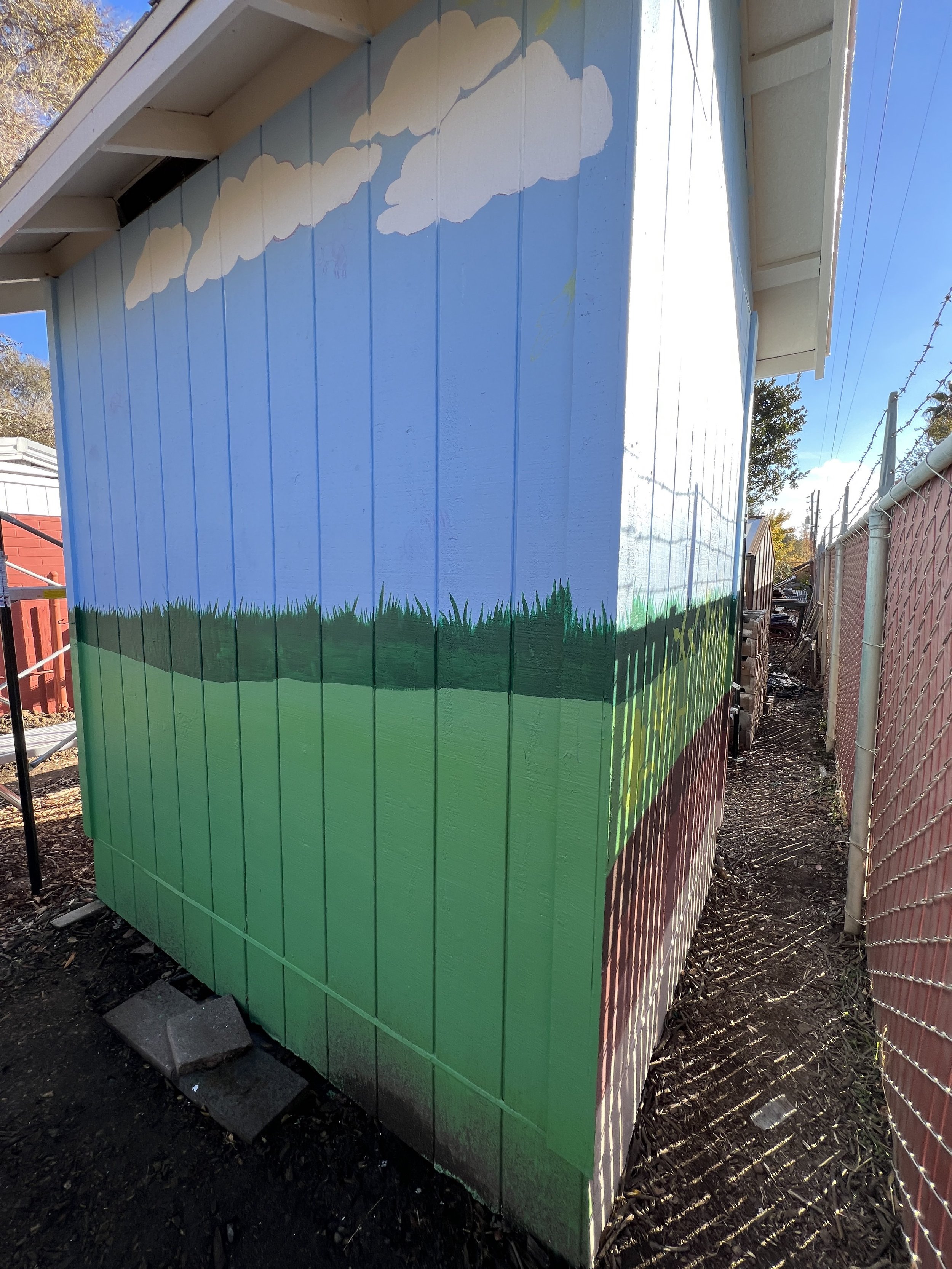 Rivertown Community Garden Mural Progress