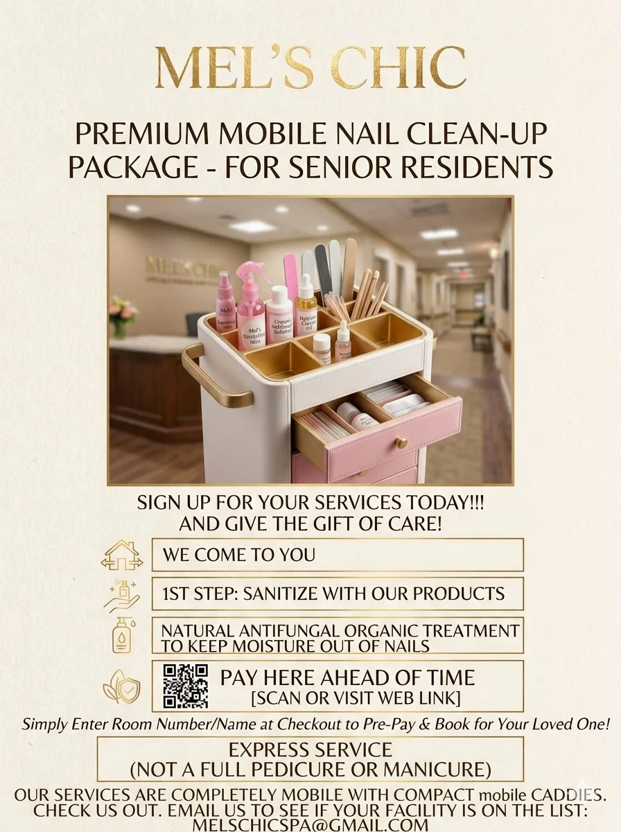 Mel's  Chic Professional Geriatric Care, Elite Convenience,  and Absolute Peace of Mind
