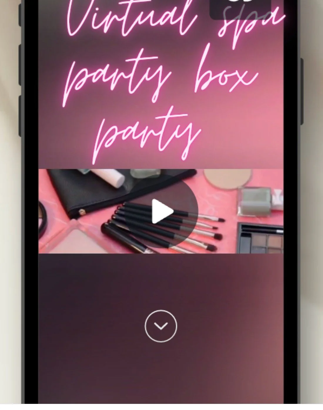 Mel's chic virtual spa party box ( In home treatment)