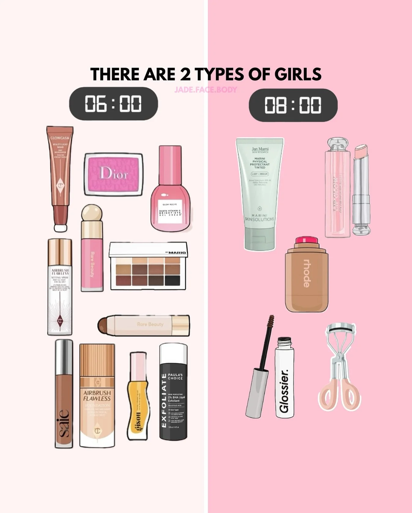 Which girl are you&hellip;I&rsquo;m the 8:00 girl 🩷💅🏽✨