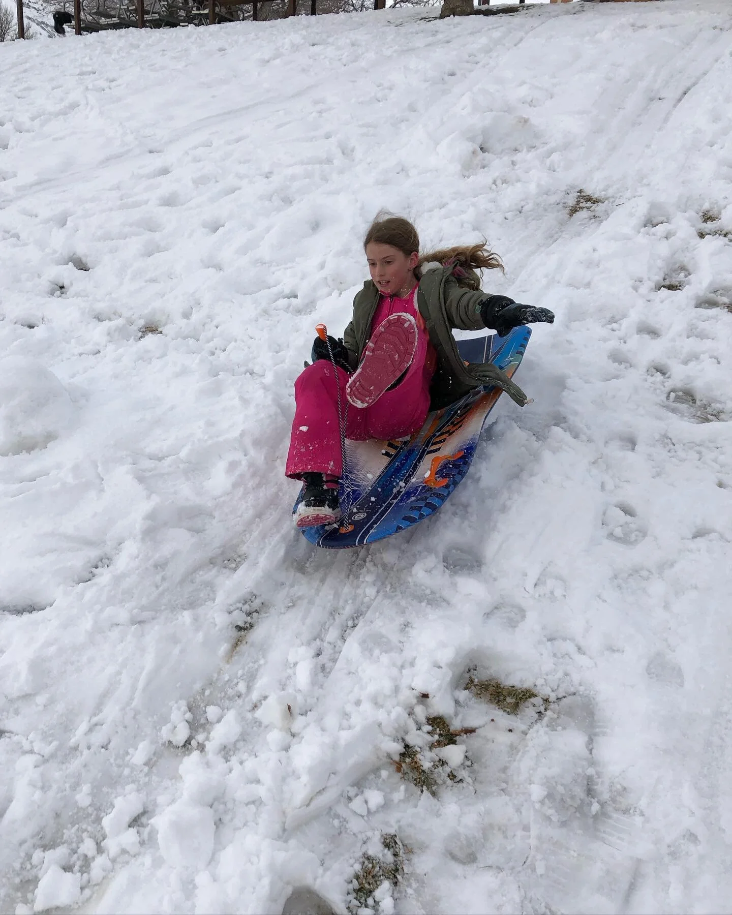My girls enjoying the snow ❄️ and their friends.
