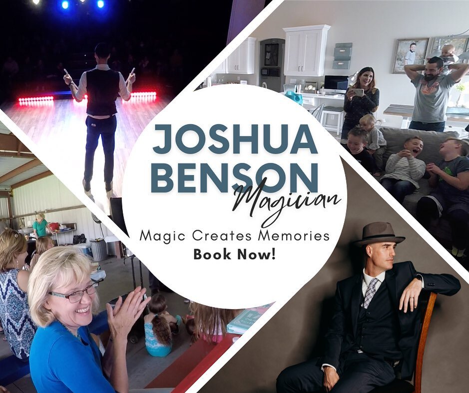 It&rsquo;s hard to find entertainment all your guests will enjoy. Joshua Benson&rsquo;s fun and welcoming magic show will keep your guests amazed and delighted. Creating memories that last a lifetime. Text or call 435-830-2143