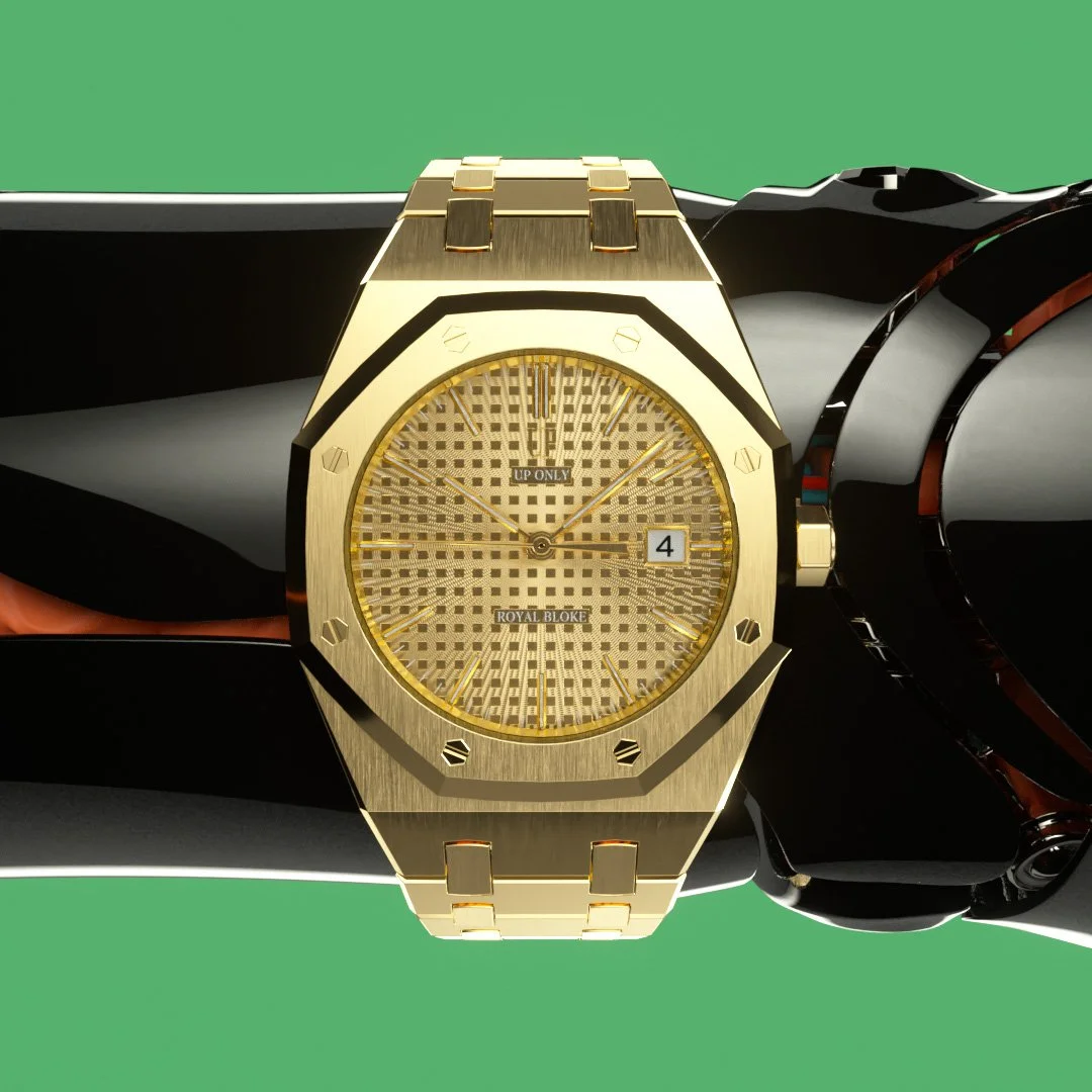 UP Royal Bloke Gold on Black Robot Arm