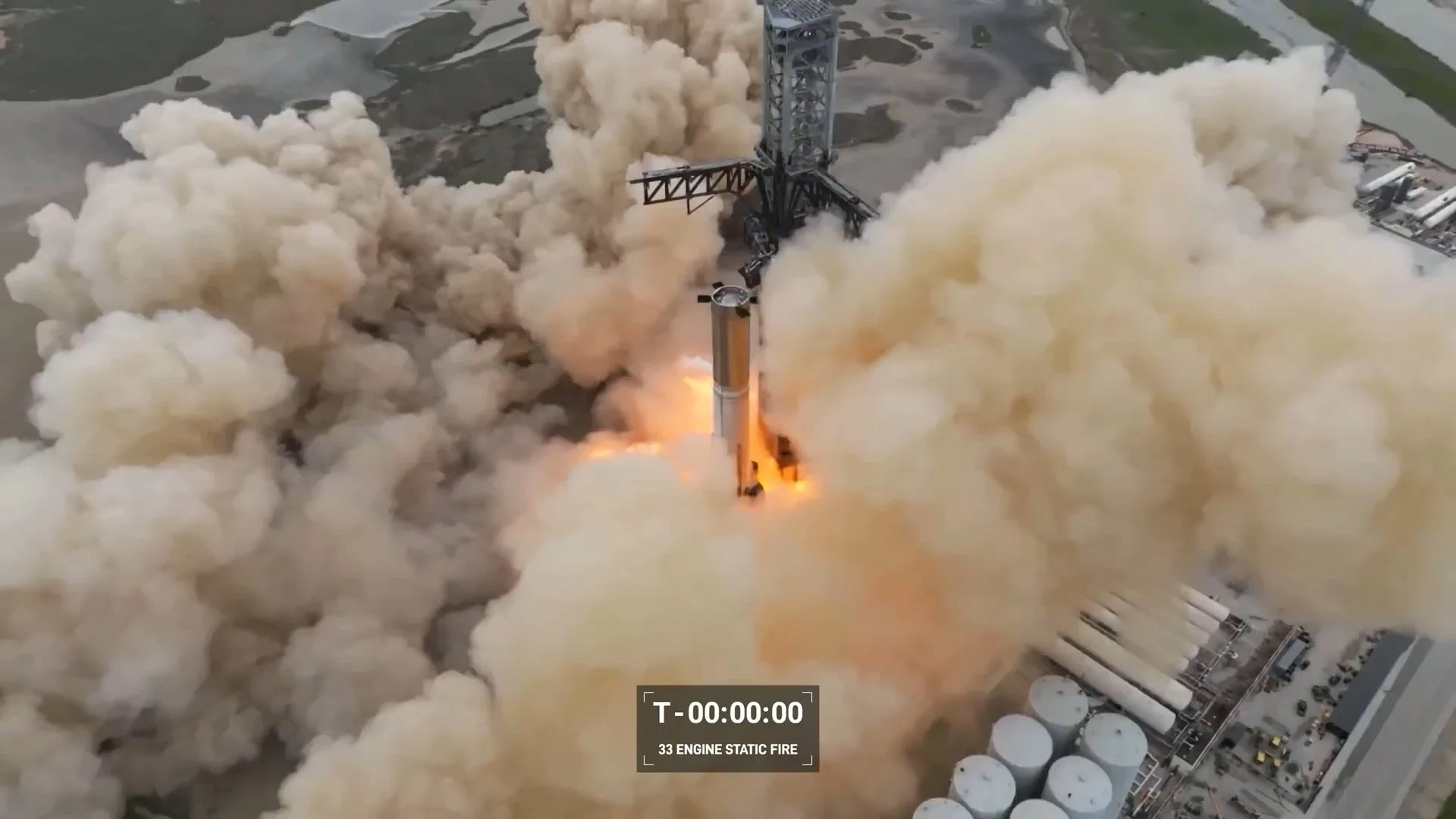 SpaceX realiza encendido estático histórico en Booster 7