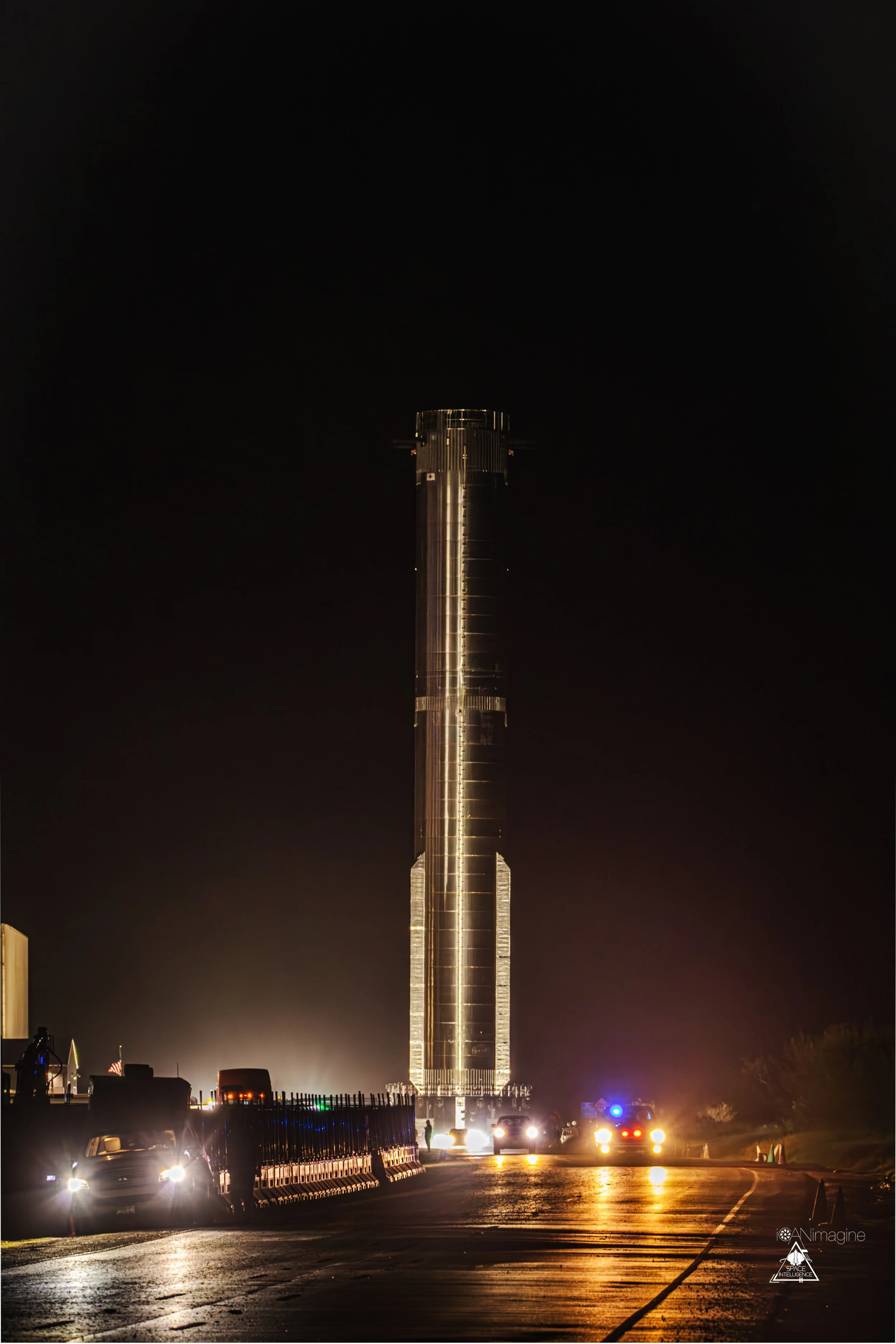 Booster 10 es movido al Parque de Cohetes