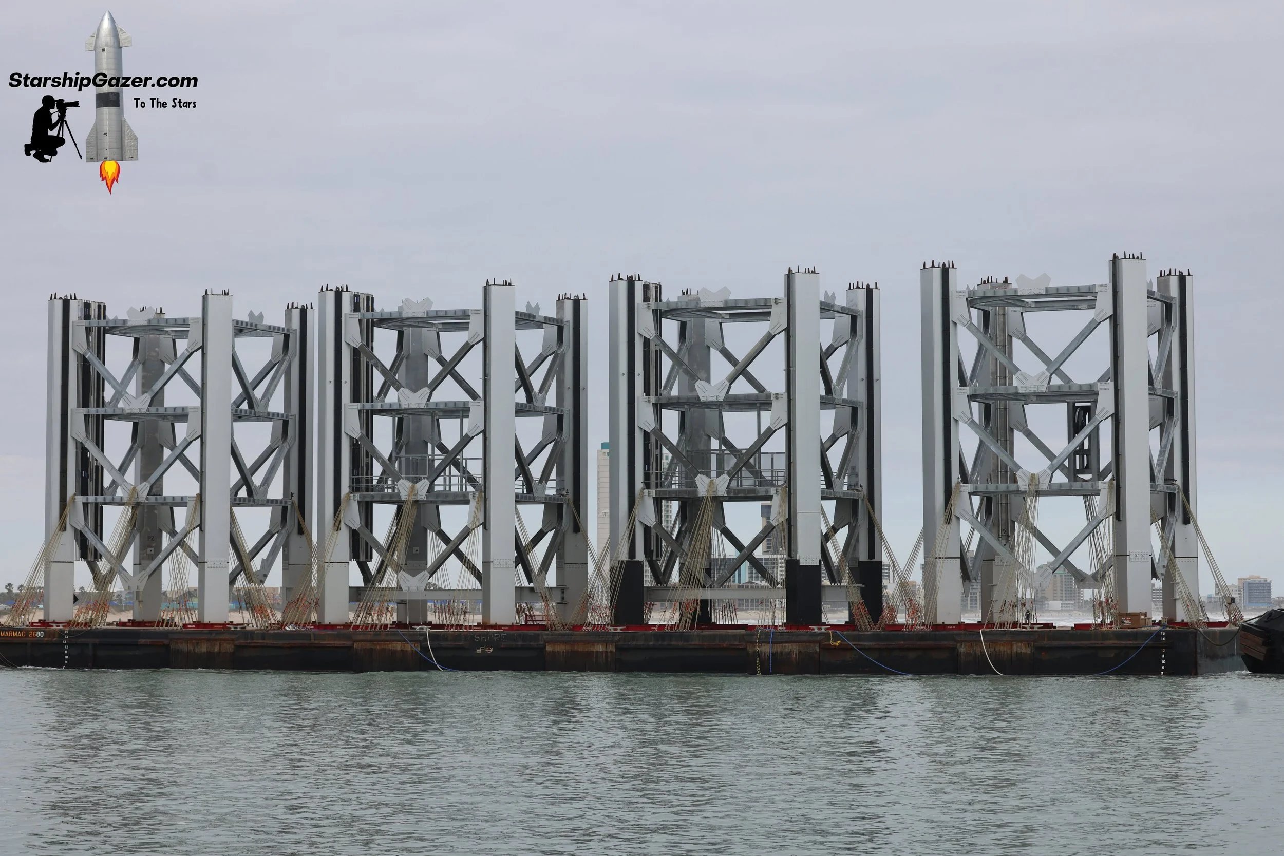 Llegan las 4 secciones de la Torre de Integración 2 a Starbase