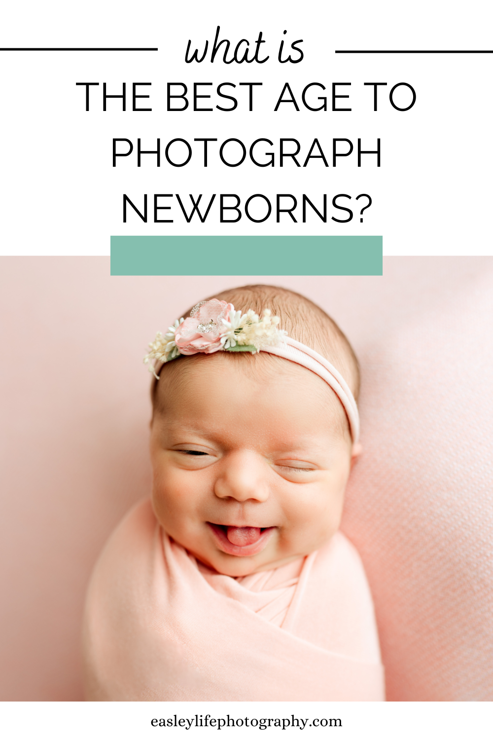 What is the best age to photograph a newborn?