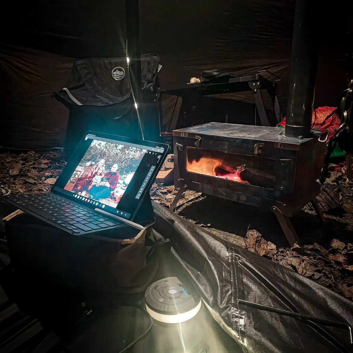 Nothing like the solitude of a tent to work on some photos and clear ones mind